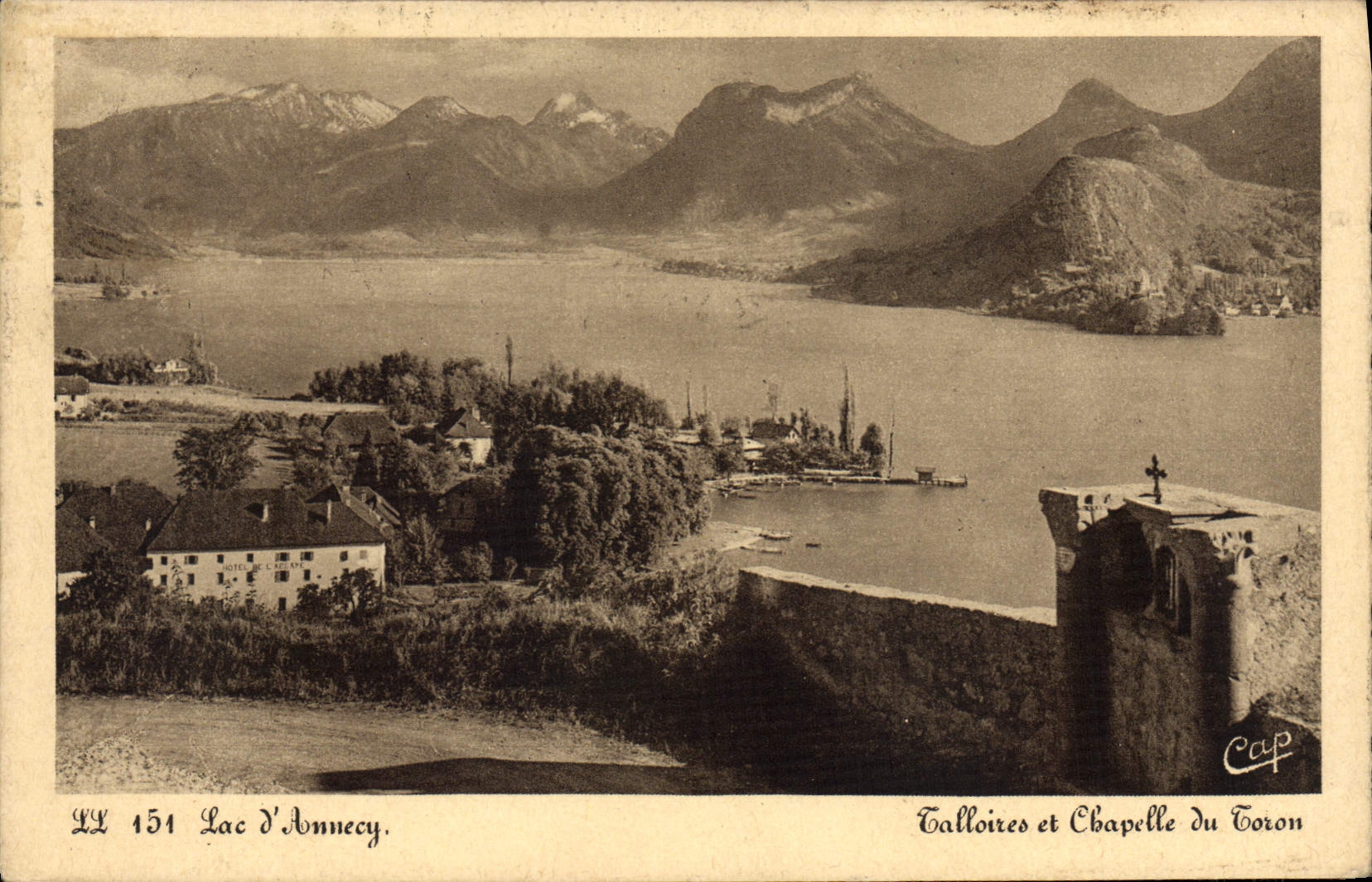 CPA Lac l'Annecy Talloires et Chapelle du Foron