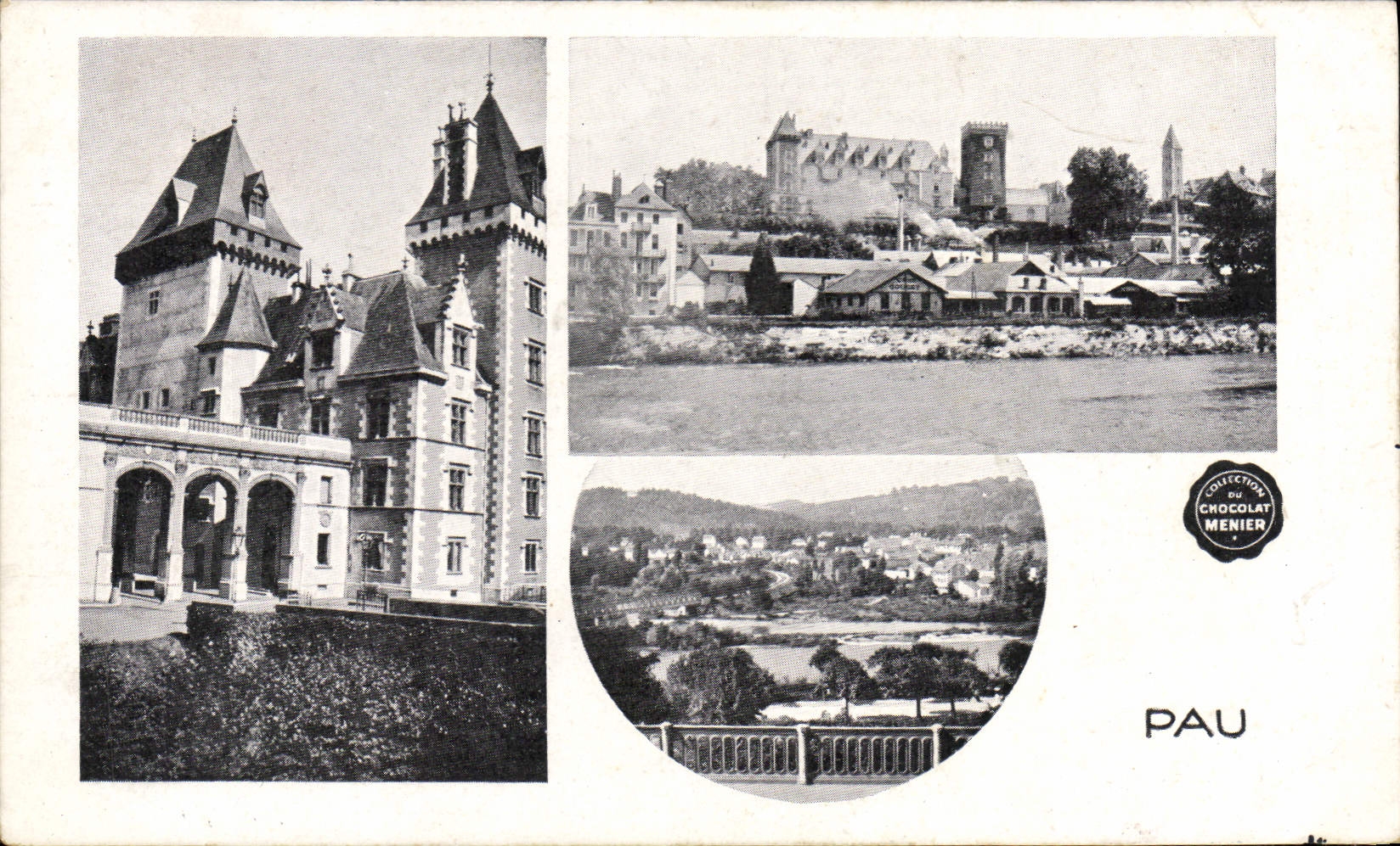 Castillo de Pau de la POSTAL de la VENDIMIA