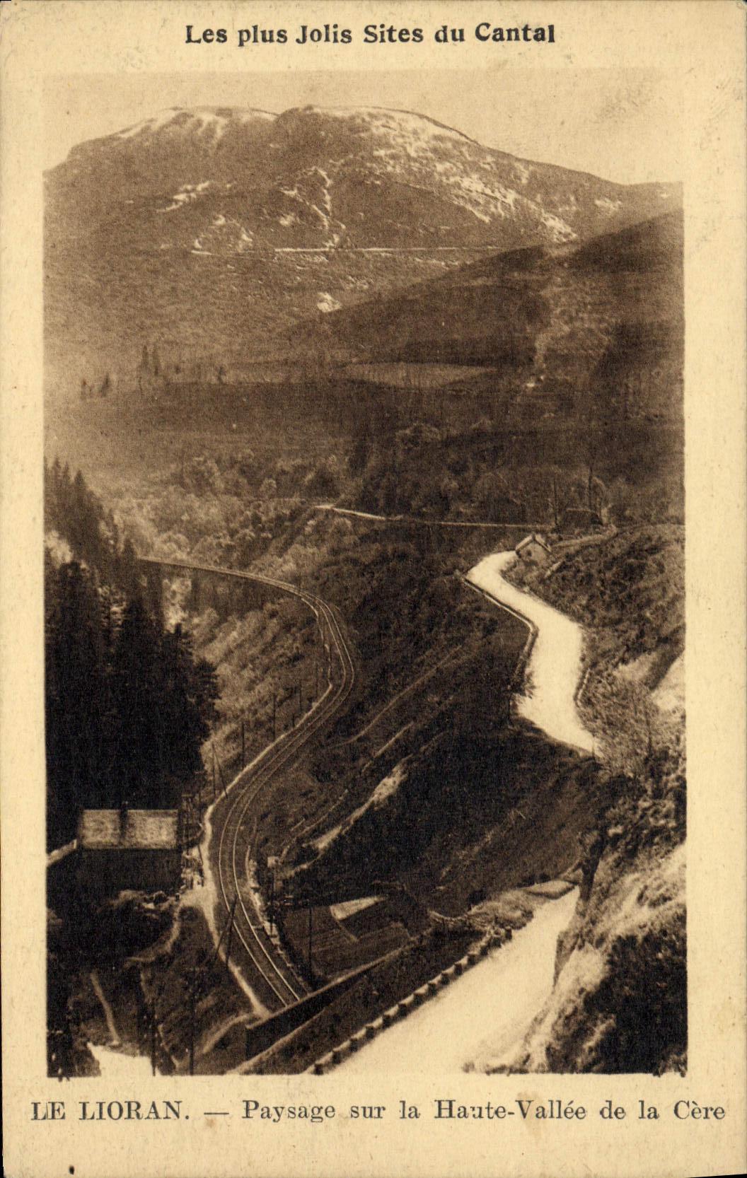 VINTAGE POSTCARD Lioran Landscape On the High Valley of Cere