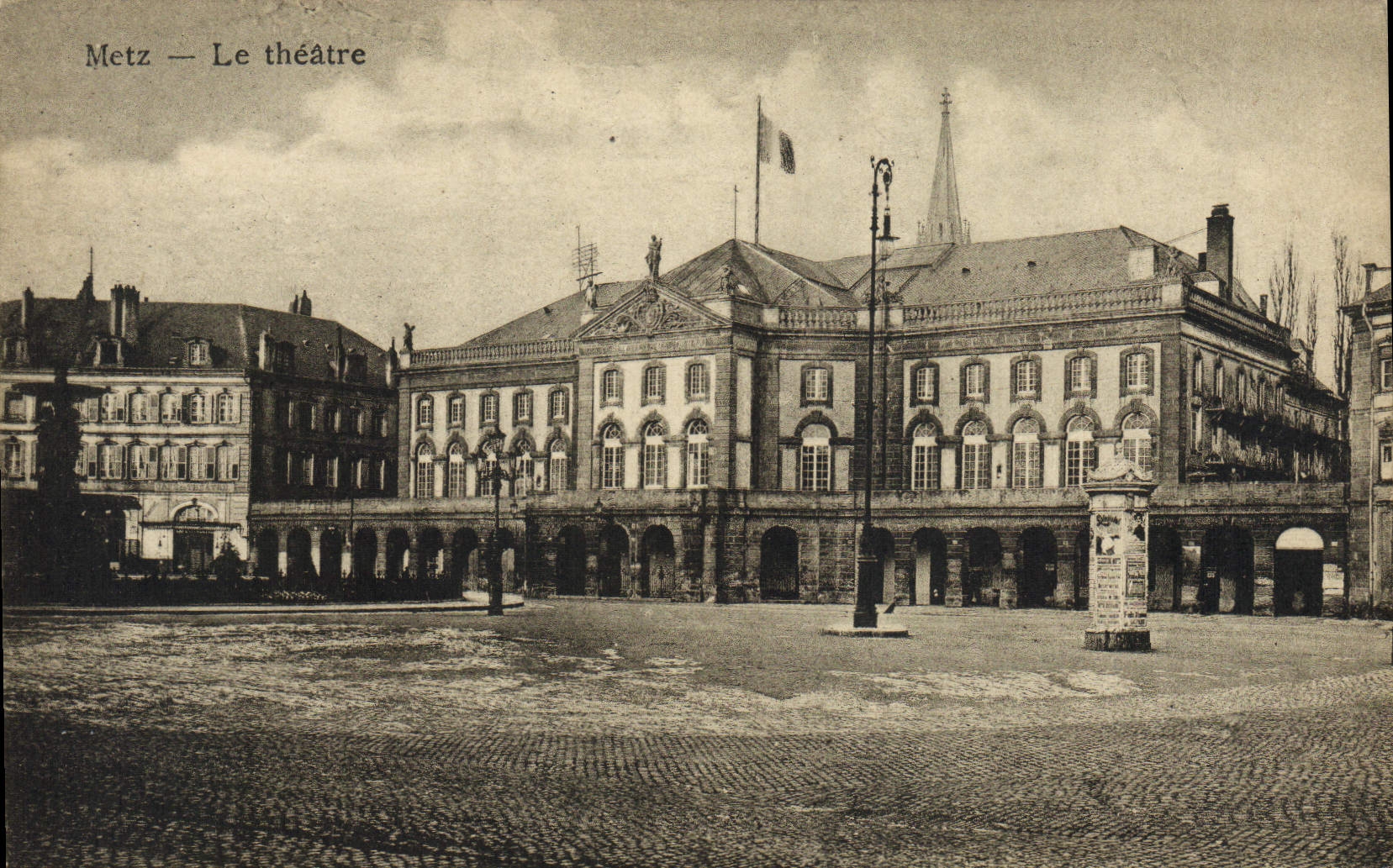 POSTAL Metz de la VENDIMIA el teatro