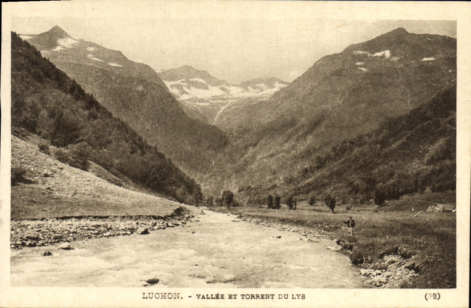 VINTAGE POSTCARD Luchon Valley And Torrent Of the Lily