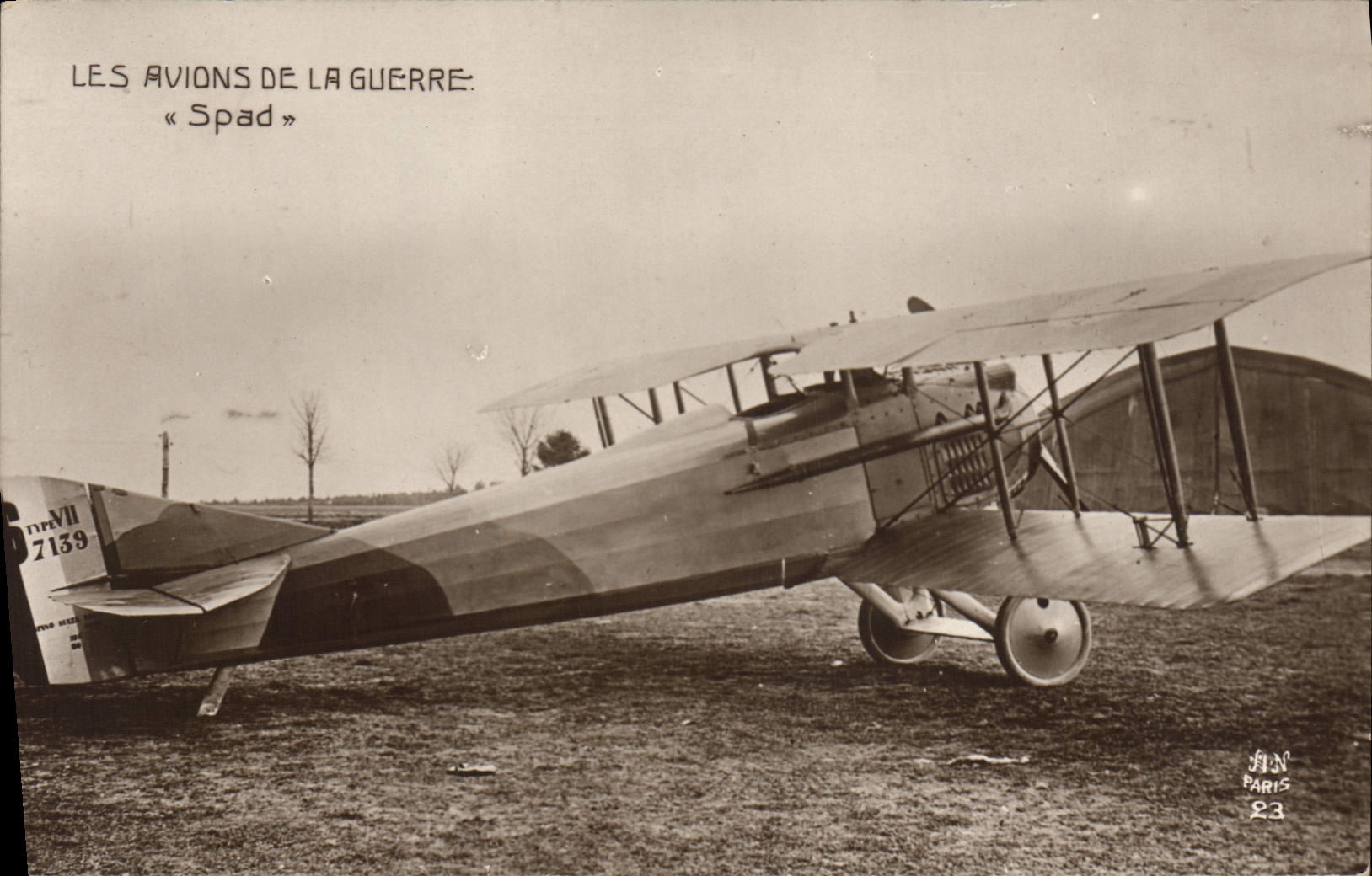 CPA Avion Aviation Avions de la guerre Spad