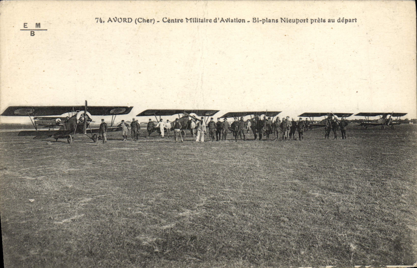 La aviación de Avion Avord de la POSTAL de la VENDIMIA centra los préstamos militares de Nieuport de los planes del BI de la aviación al principio