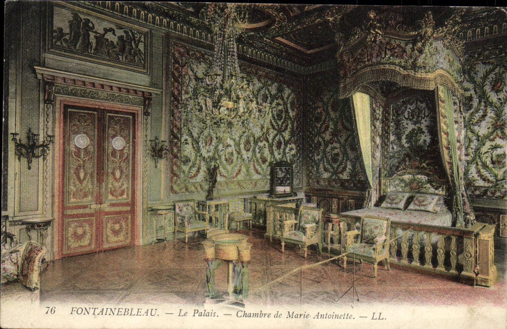CPA Fontainebleau Le palais Chambre de Marie Antoinette