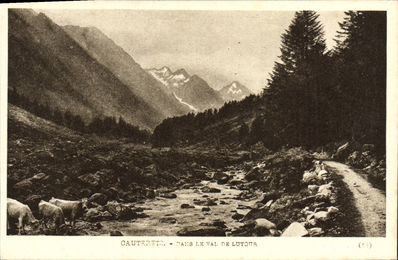 CPA Cauterets Dans le val de Lutour