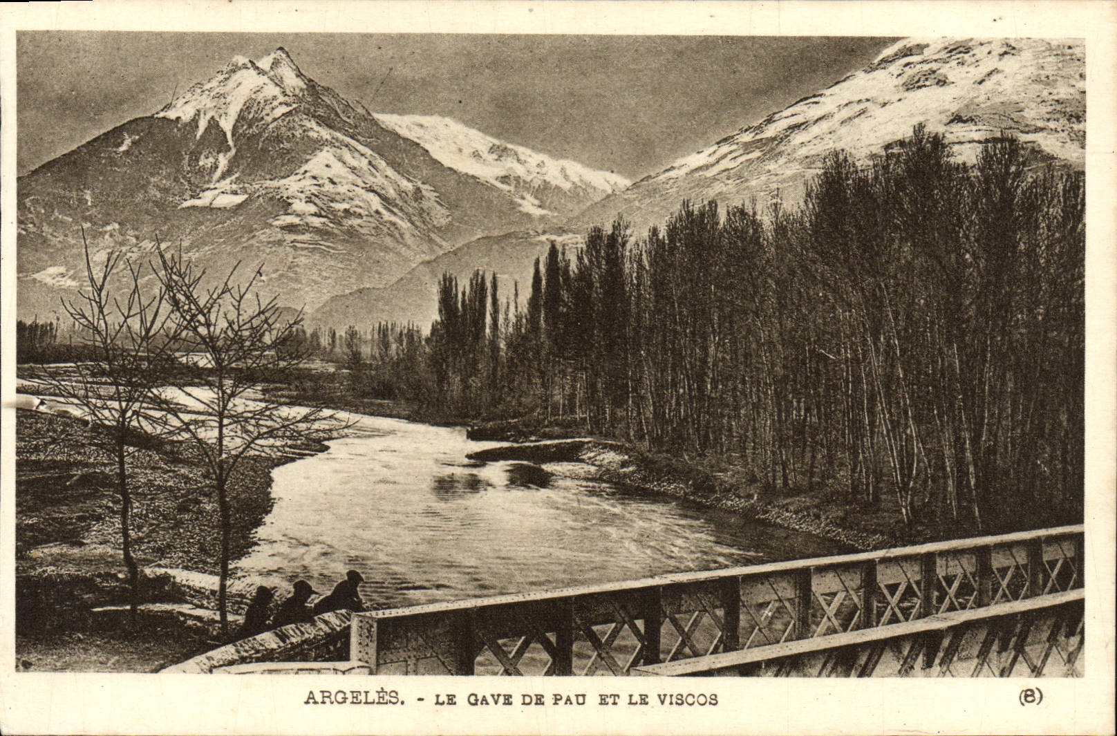 VINTAGE POSTCARD Argeles the gave of Pau and Viscos