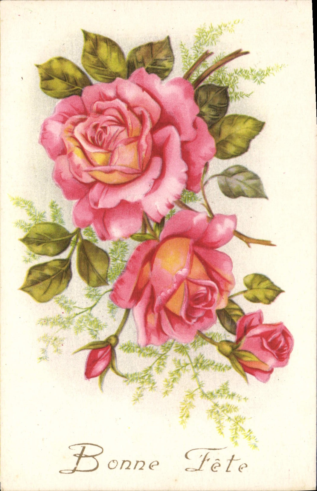 CPA Fantaisie Fleurs