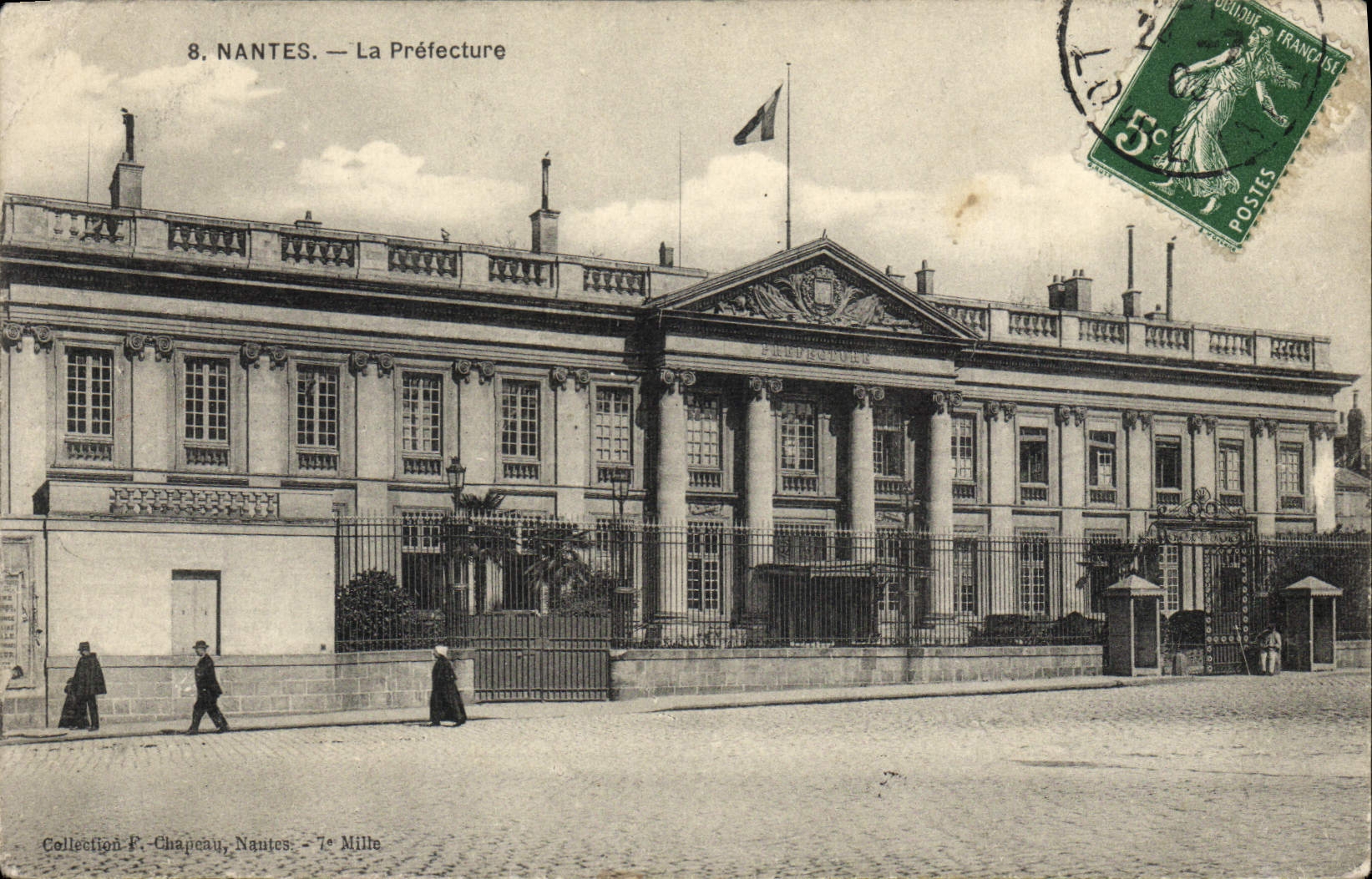 VINTAGE POSTCARD Nantes prefecture