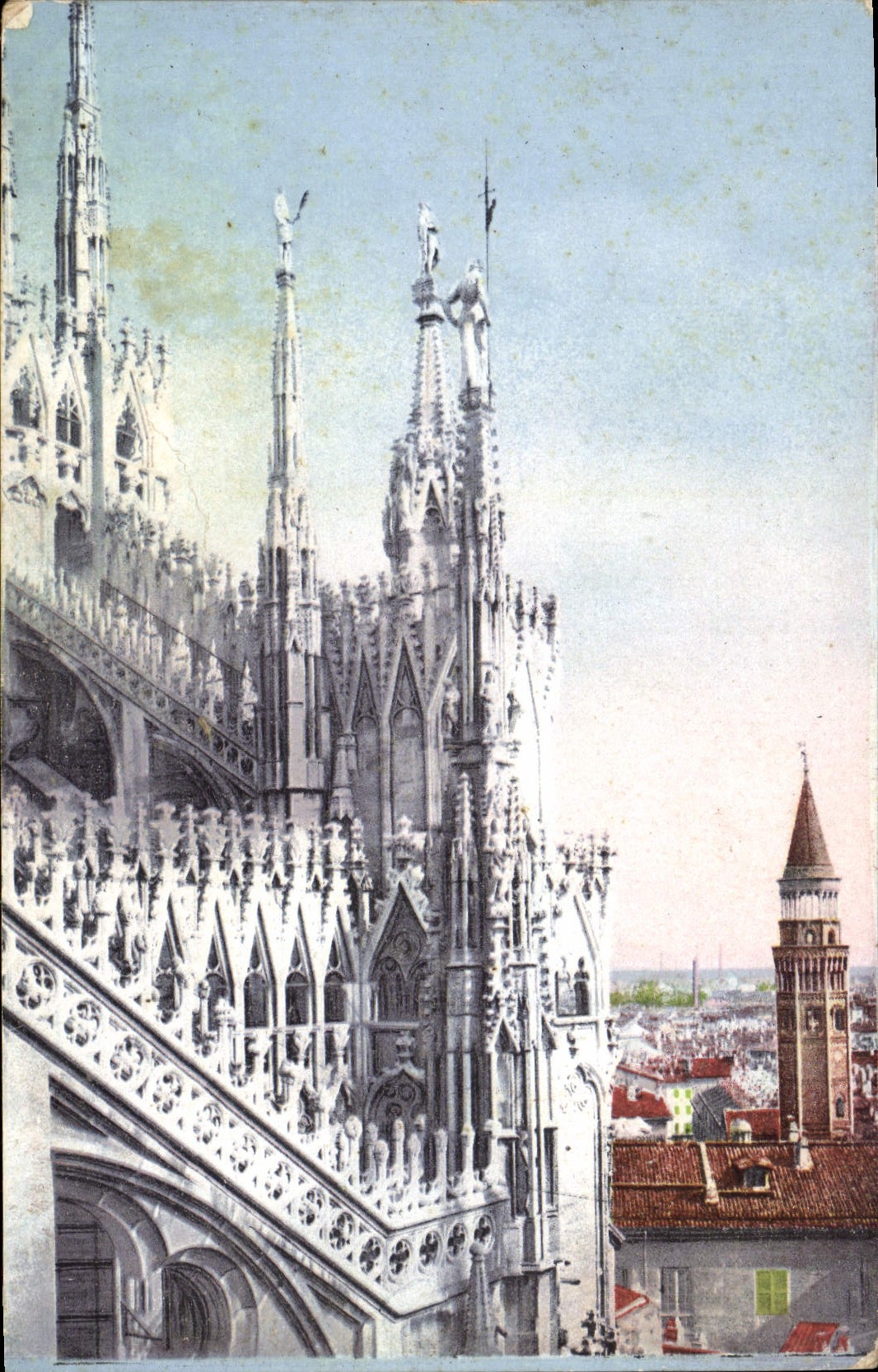 VINTAGE POSTCARD Milano duomo