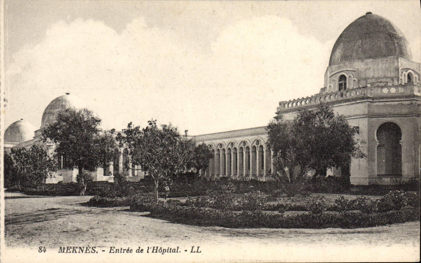 POSTAL Meknes de la VENDIMIA entrado del hospital