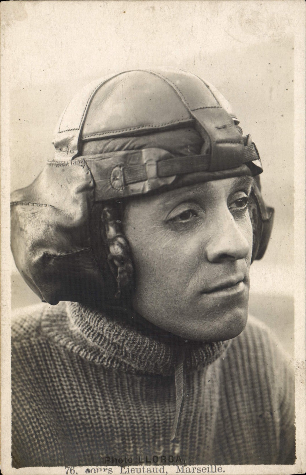 VINTAGE POSTCARD Plane Aviation Lloroa Course Lieutaud Marseilles