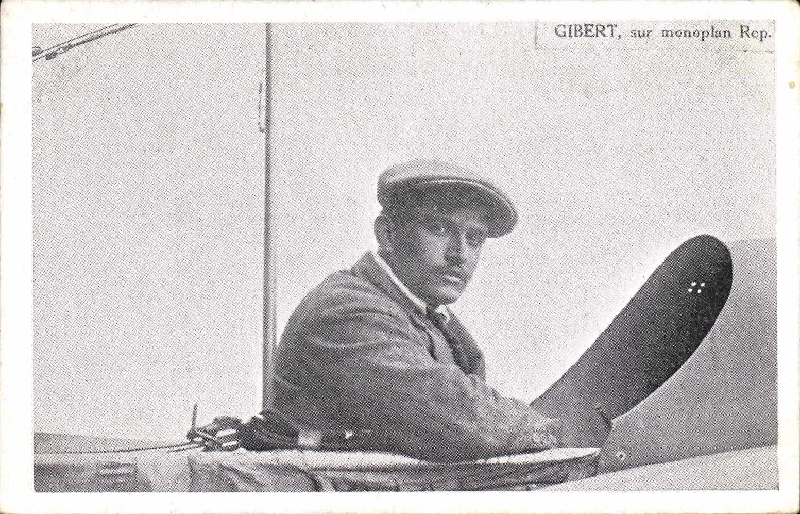 CPA Avion Aviation Gibert sur monoplan Rep