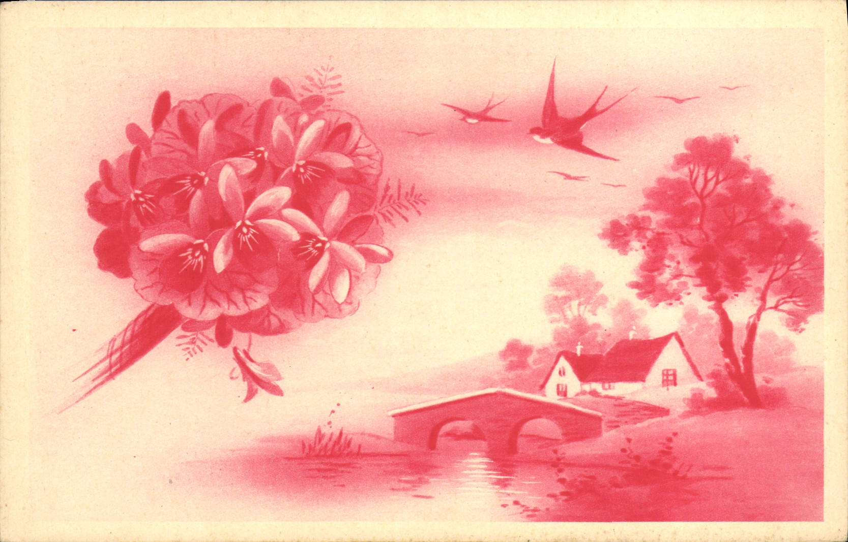 CPA Fantaisie Fleurs