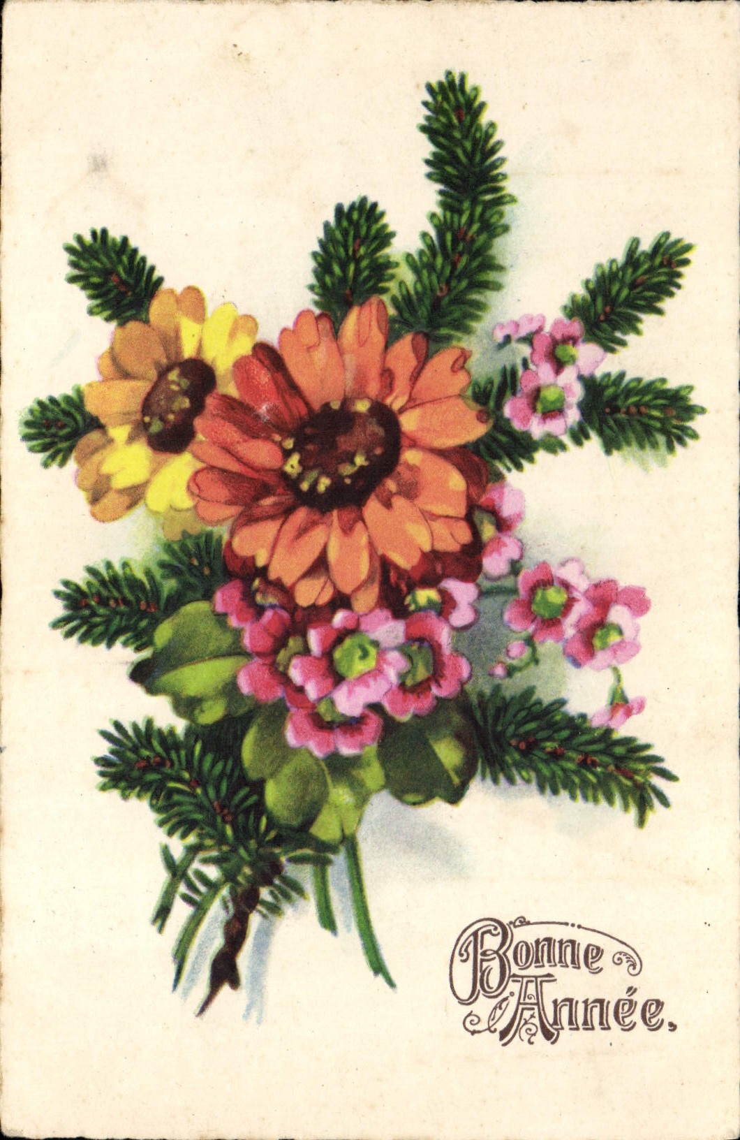 CPA Fantaisie Fleurs