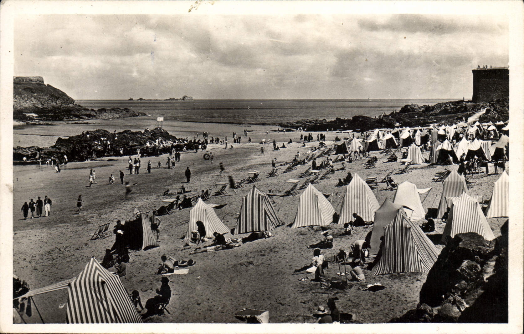 CPM Saint Malo Plage Du Bon Secours