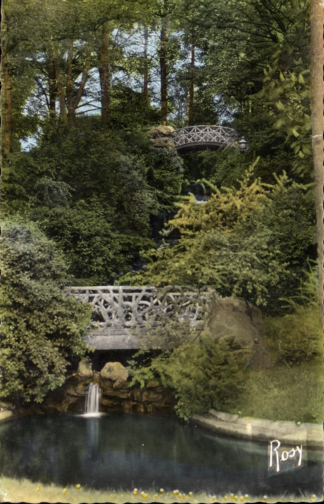 MODERN CARD Rennes the Cascade Of the Botanical garden