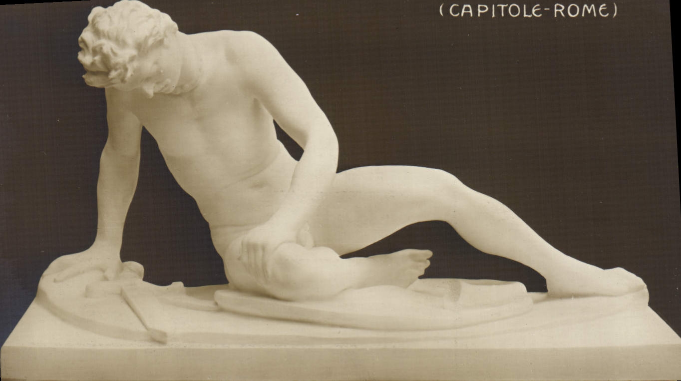 VINTAGE POSTCARD Dying Gladiator Capitole Rome