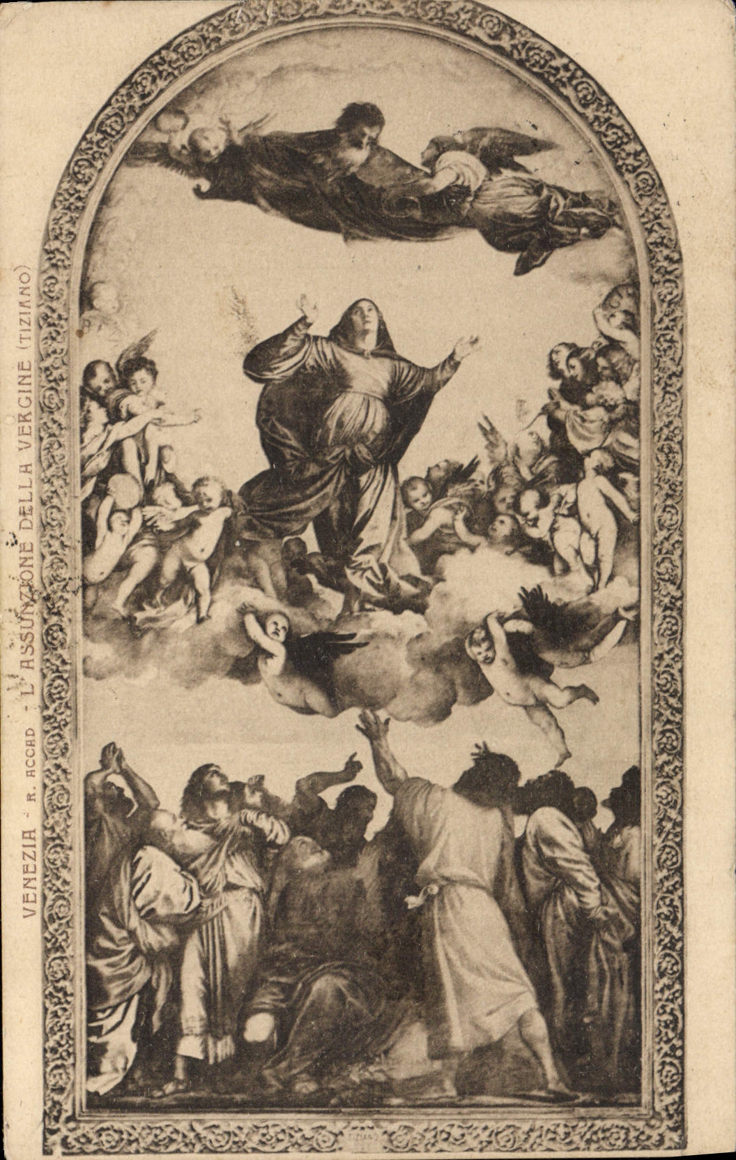 CPA Venezia L'Assunzione della Vergine Tiziano