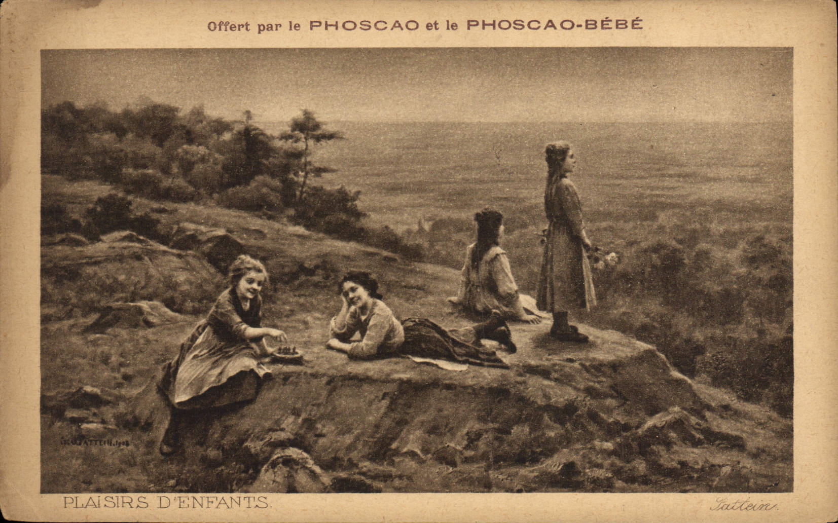 VINTAGE POSTCARD Offered By Phoscao And Phoscao Baby Pleasures of children