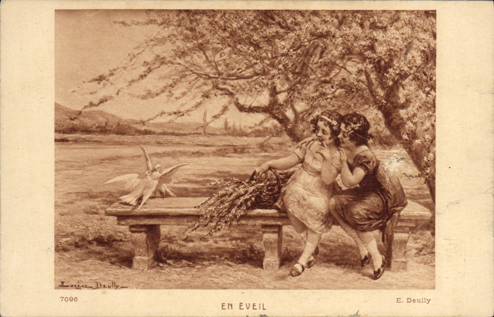 VINTAGE POSTCARD In Awakening