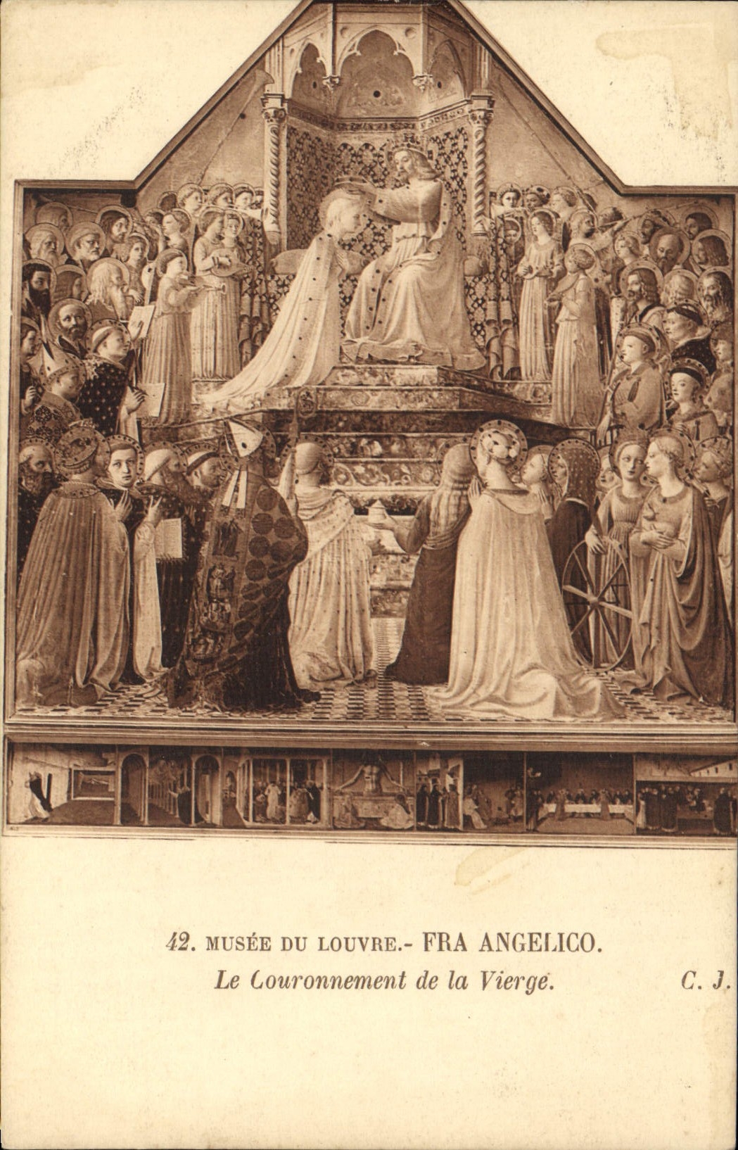 CPA Musee Du Louvre Fra Angelico Le couronnement de la vierge