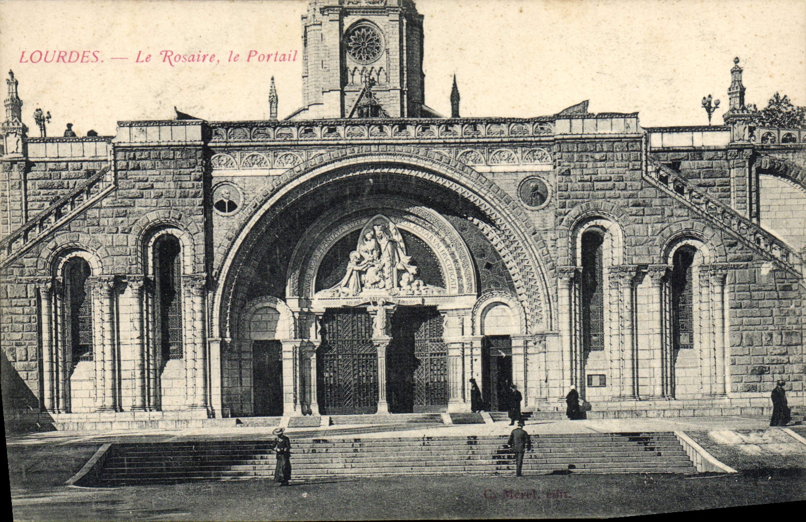 VINTAGE POSTCARD Heavy Rosary the Gate