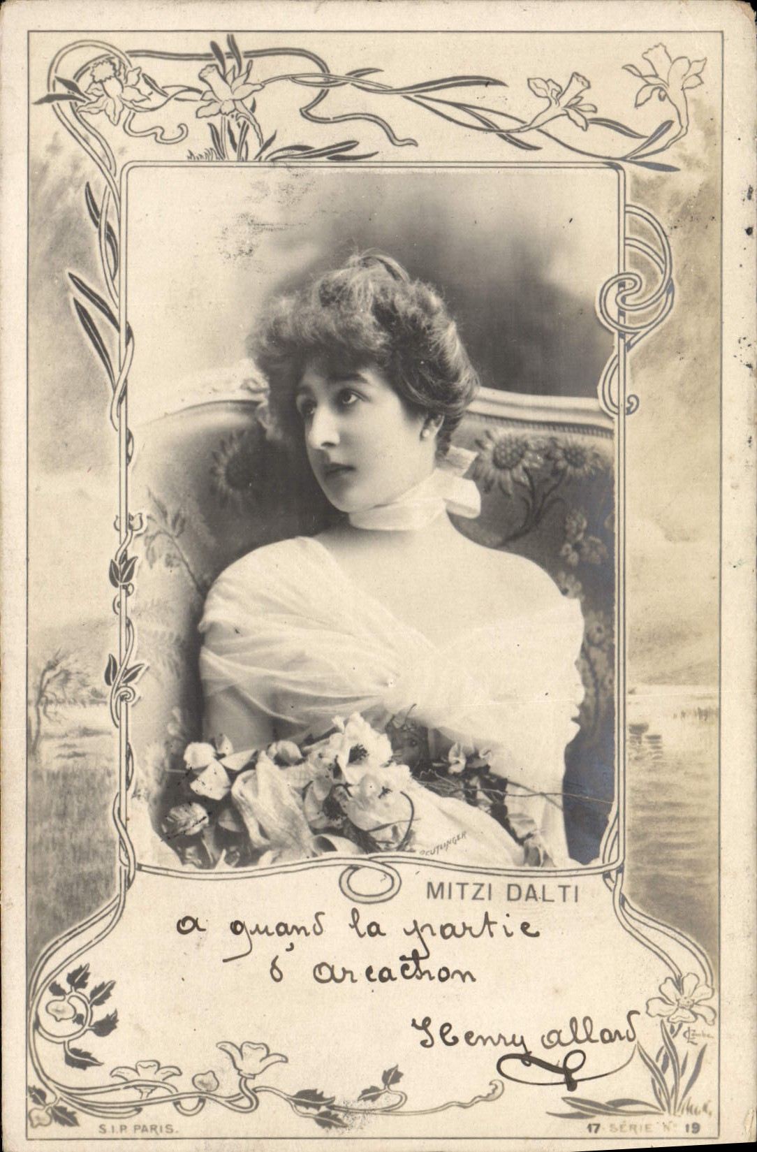 VINTAGE POSTCARD Mitzi Dalti