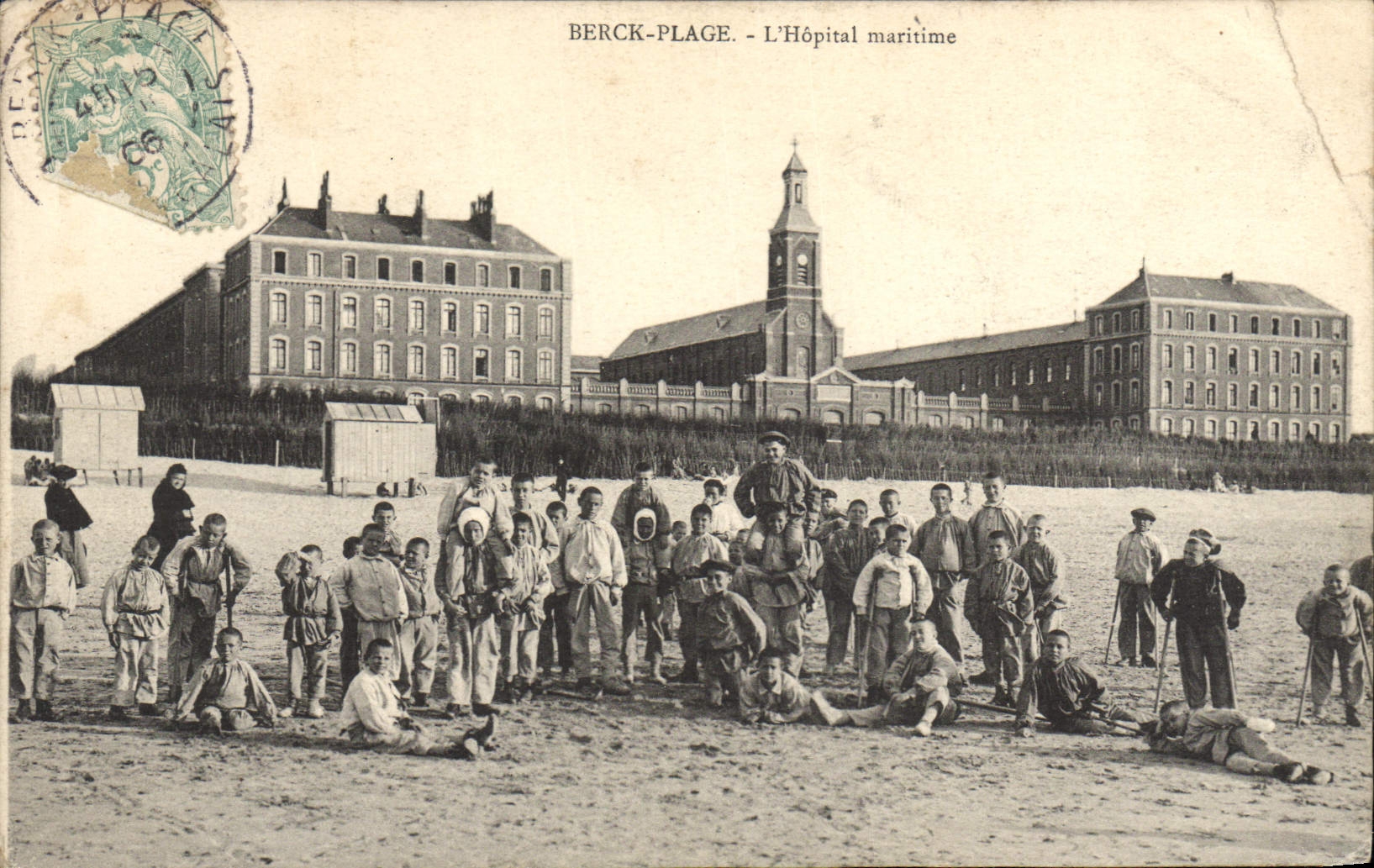 CPA Berck Plage L'Hopital Maritime
