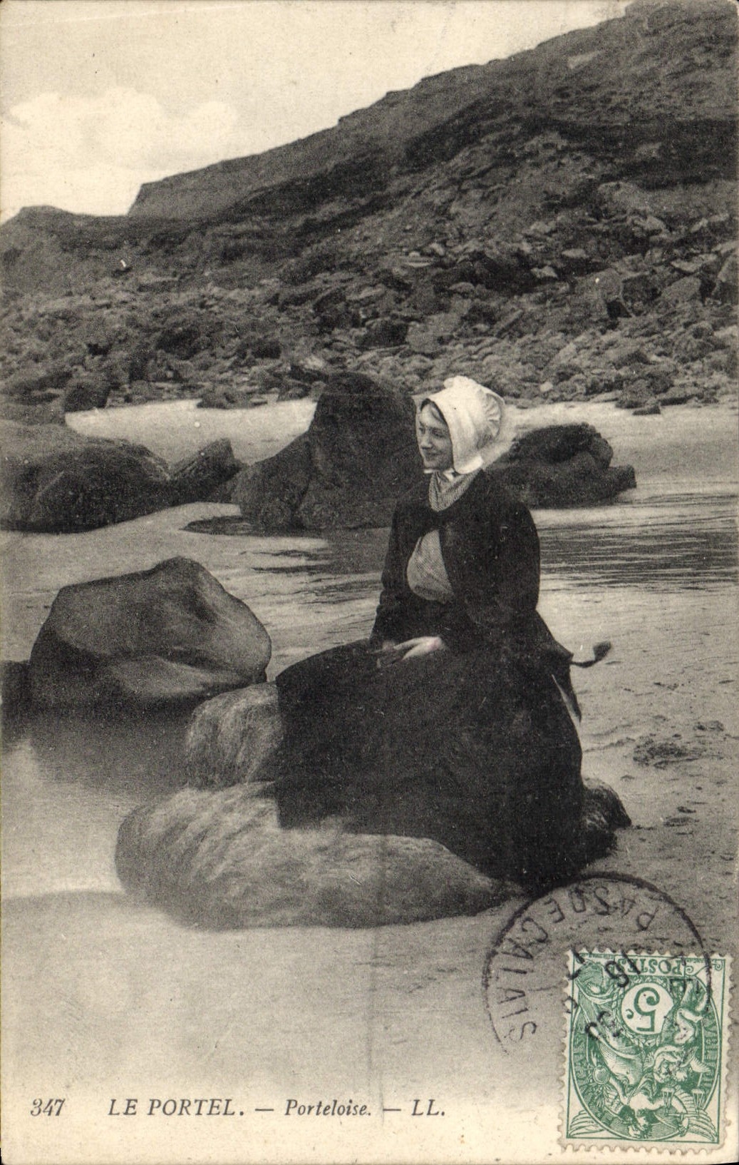 Folklore de Portel Porteloise de la POSTAL de la VENDIMIA