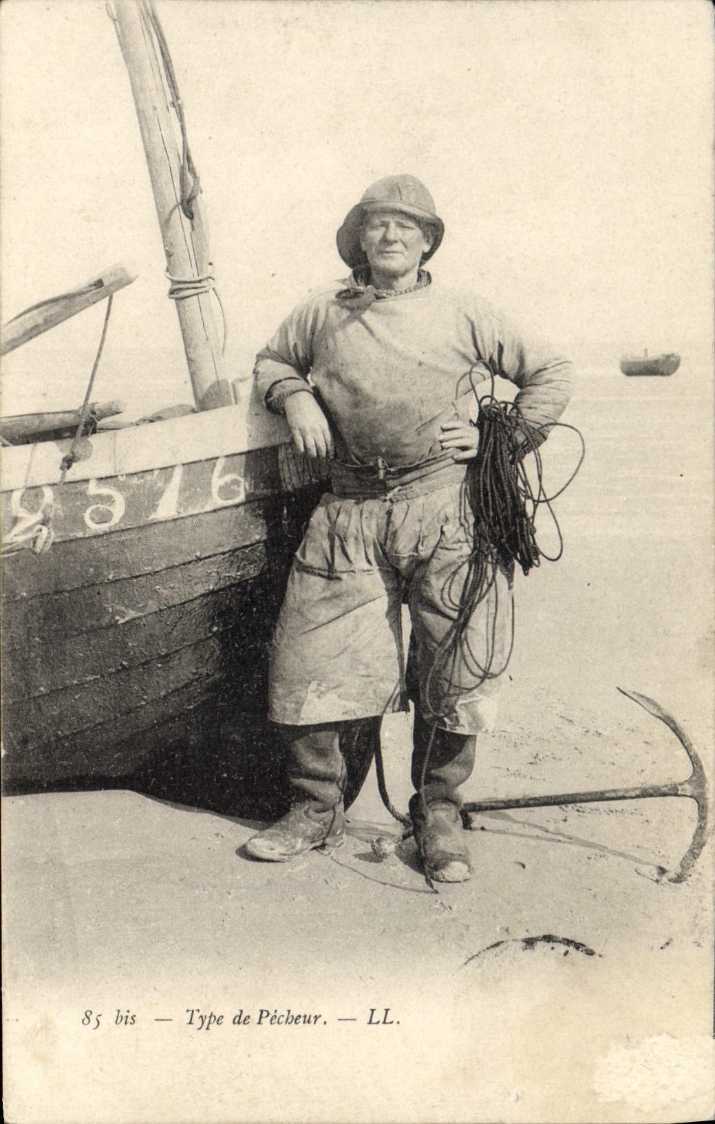 POSTAL Type De Pecbeur Fishes de la VENDIMIA