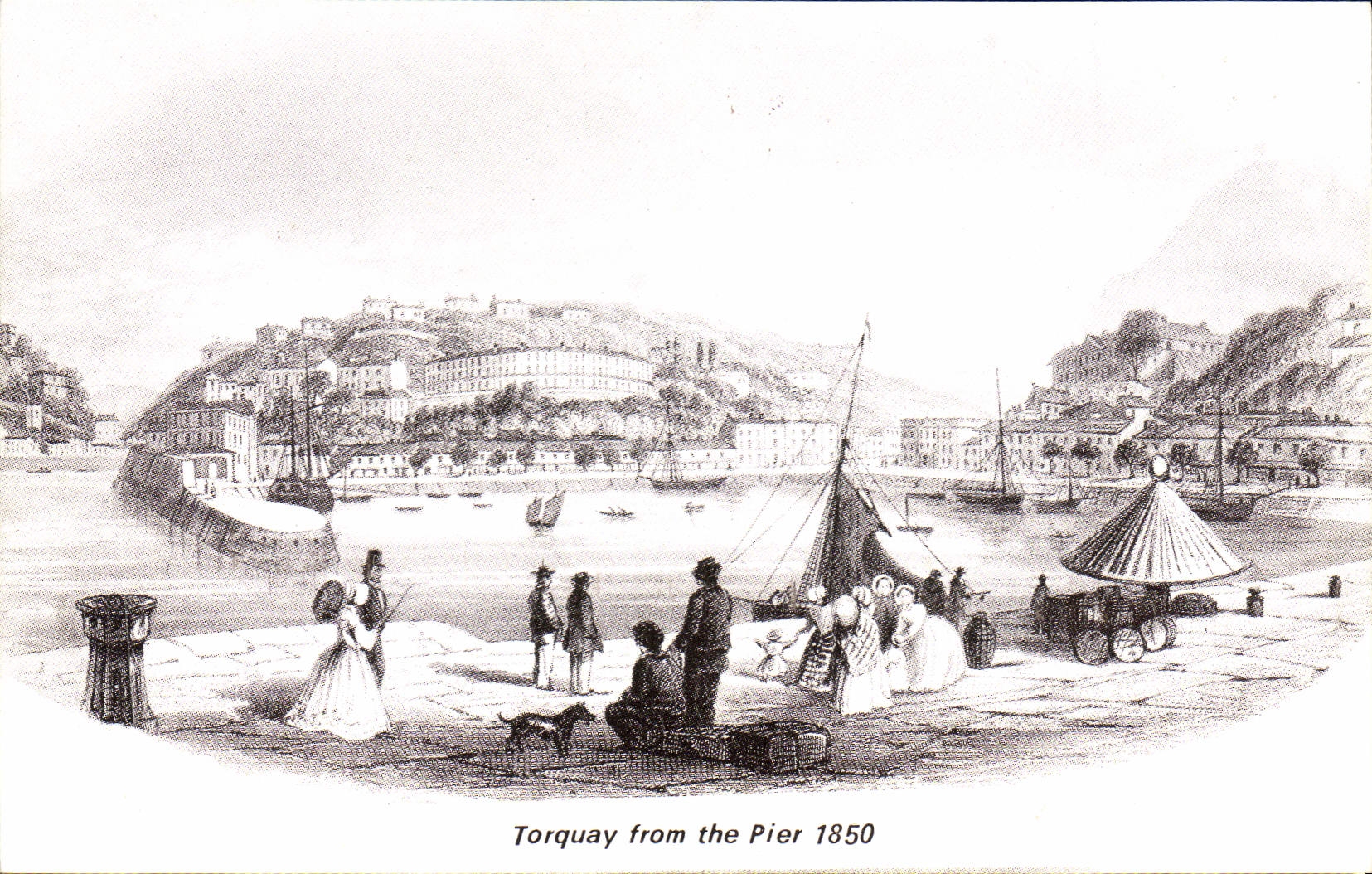 CPA Torquay From The Pier 1850