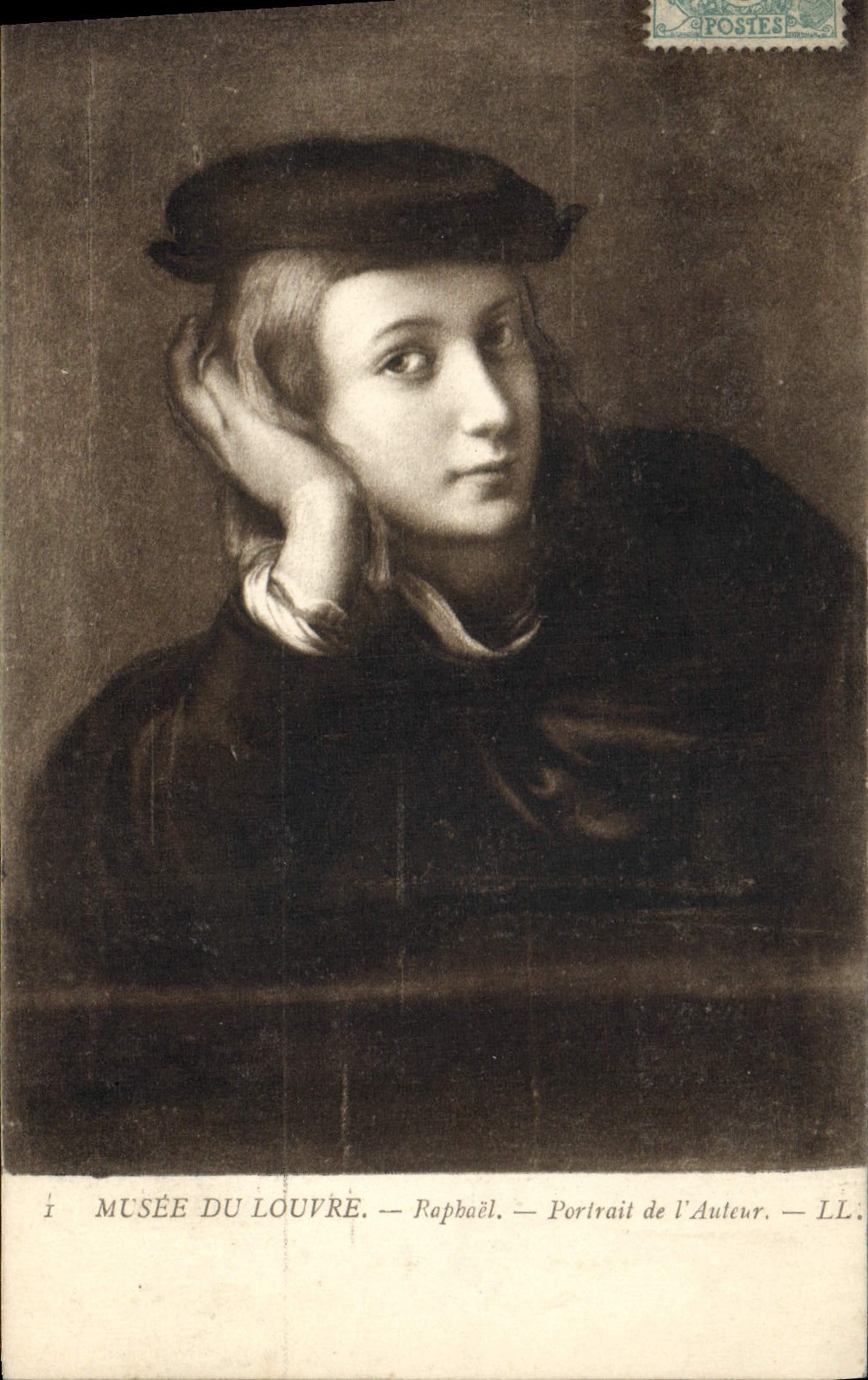 CPA Musee du Louvre Paris Raphael Portrait de l'auteur