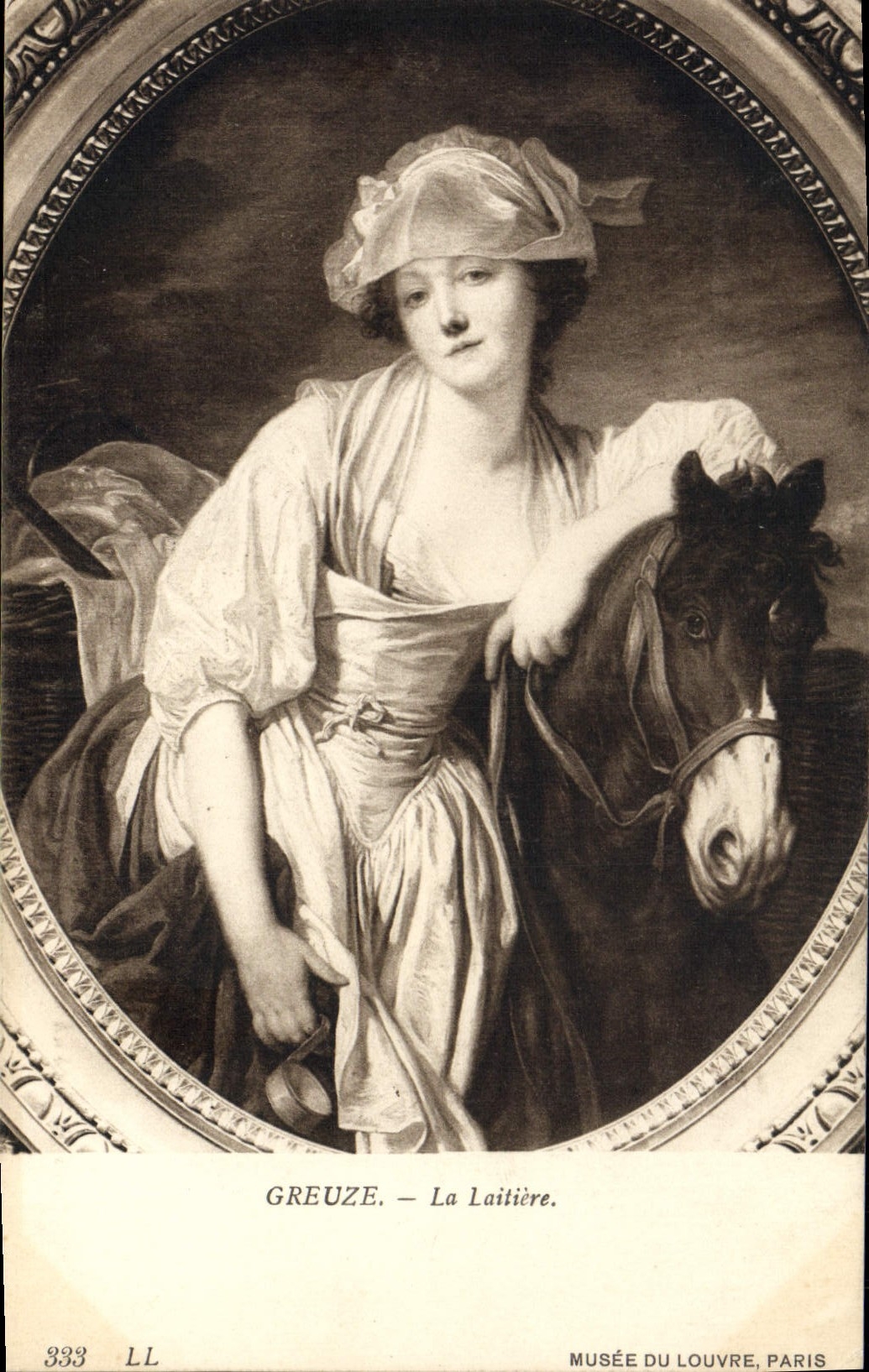 CPA Musee du Louvre Paris Greuze La laitiere