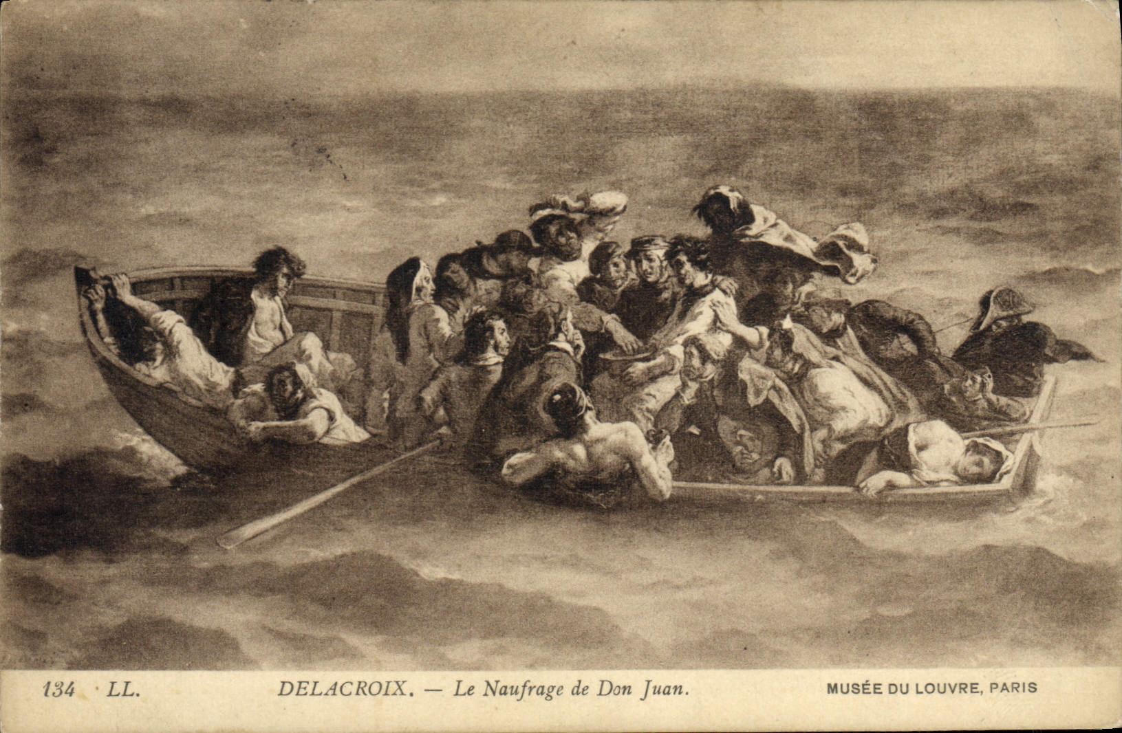 CPA Musee du Louvre Paris Delacroix Le naufrage de Don Juan