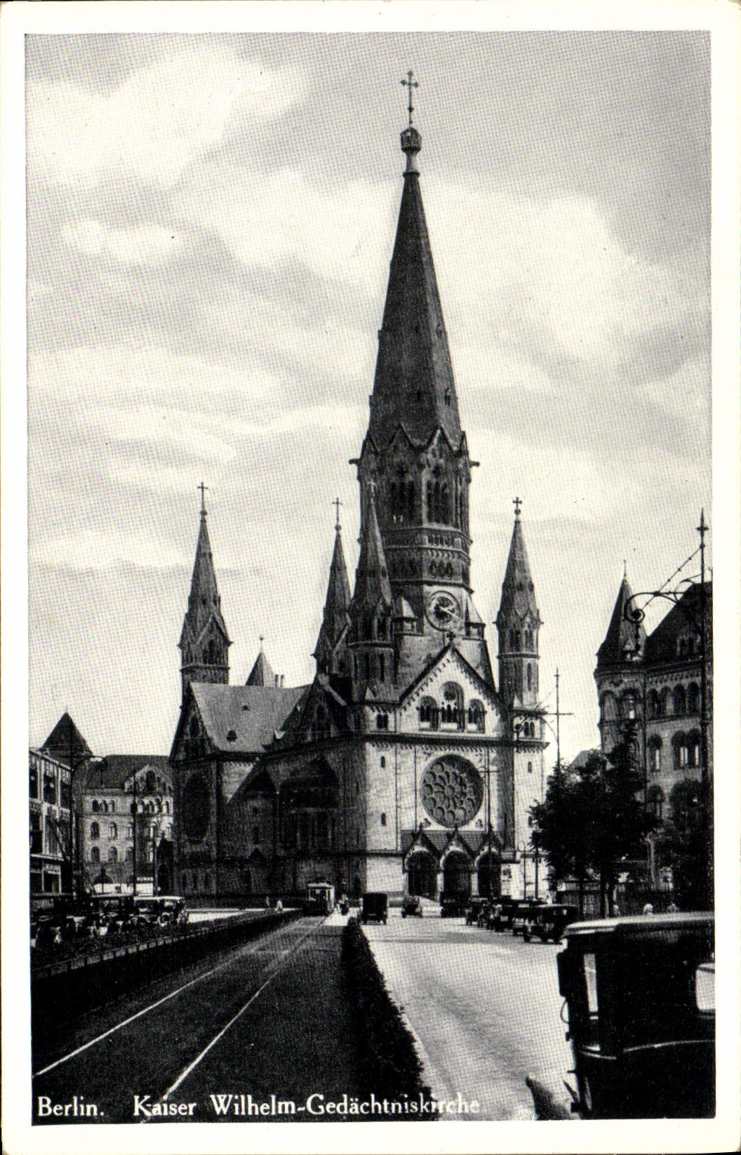 VINTAGE POSTCARD Berlin Kaiser Wilhelm Gedachtniskirche