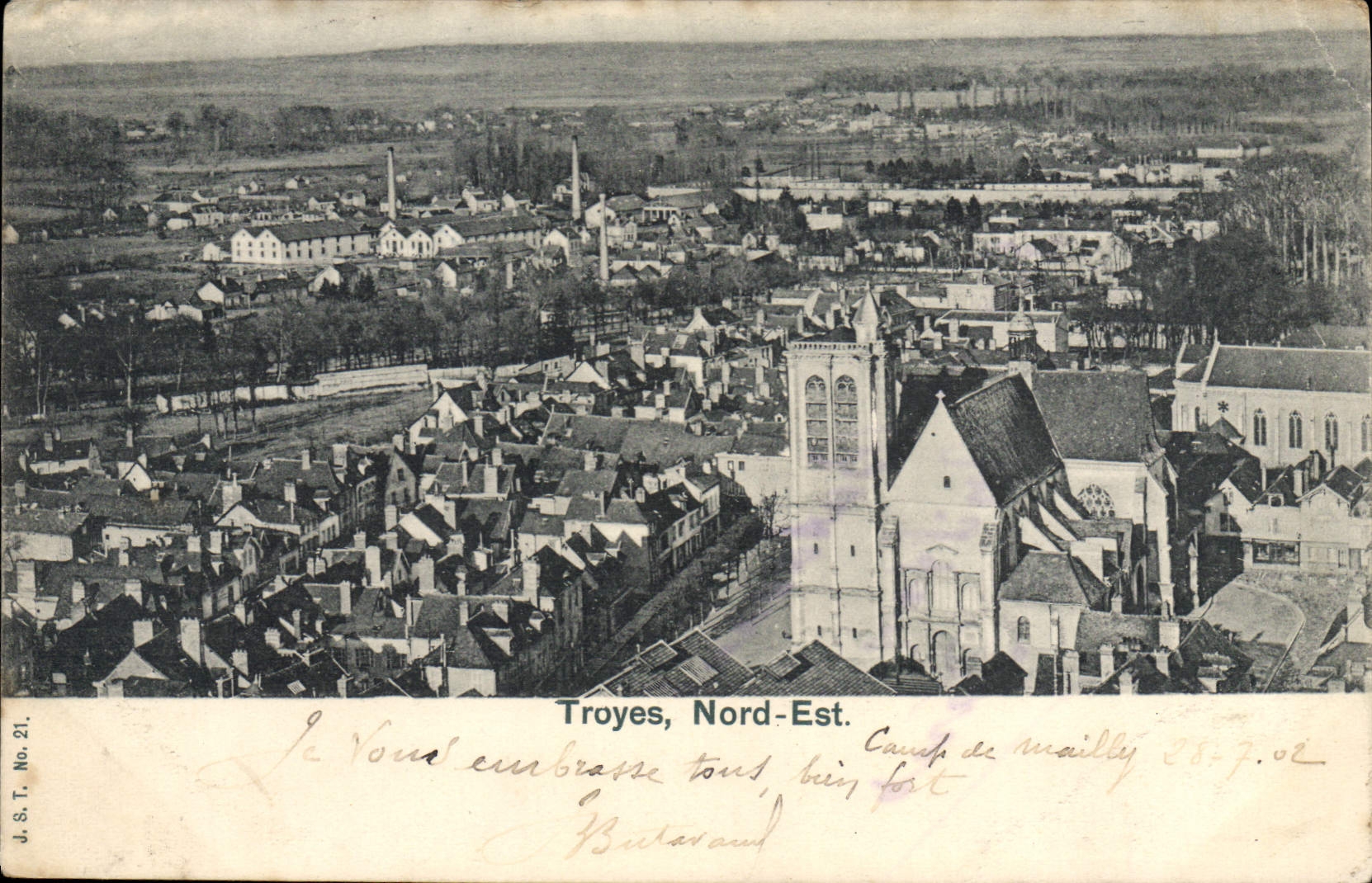 VINTAGE POSTCARD Northern Troyes Is