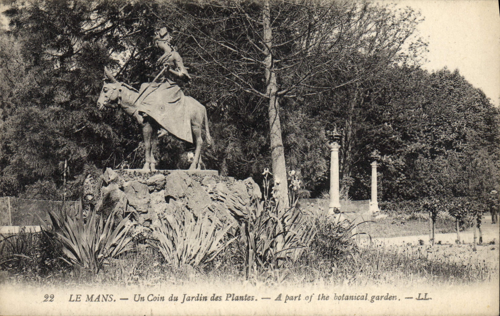 La POSTAL de la VENDIMIA sirve una esquina del jardín botánico