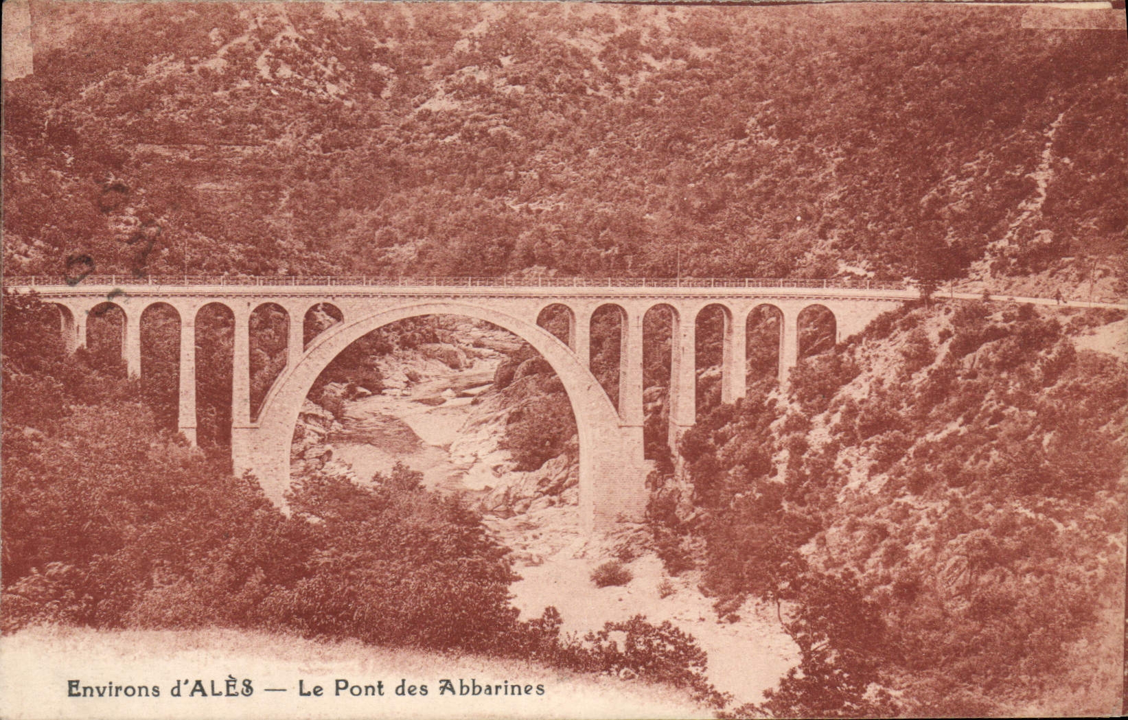 CPA Environs d'Ales Le Pont des Abbarines