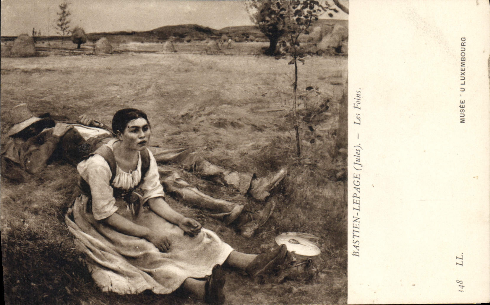 VINTAGE POSTCARD Museum Of Luxembourg Bastien Lepage hays