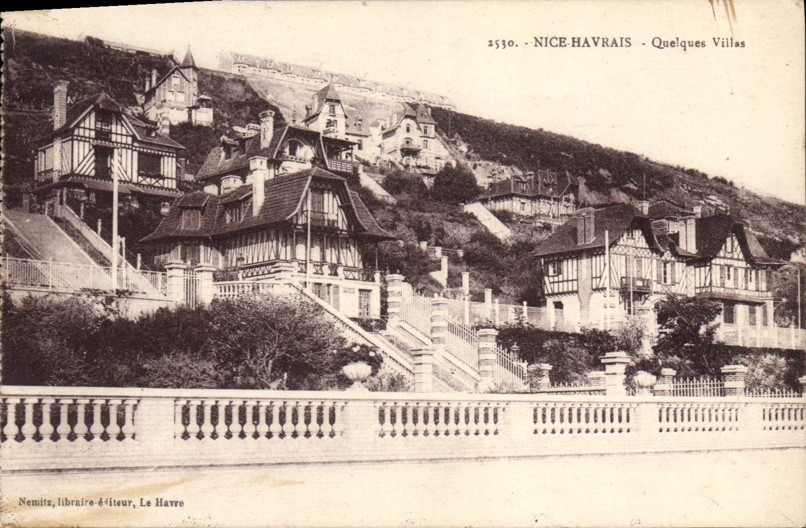CPA Nice Havrais Quelques Villas