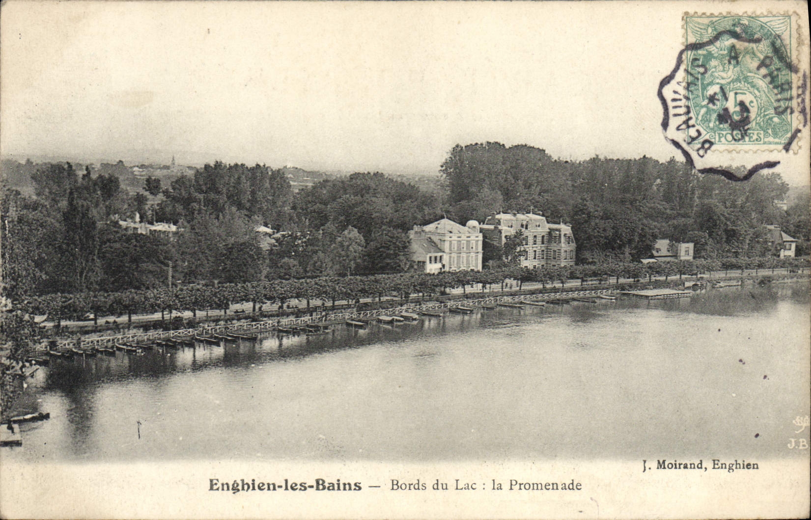CPA Enghien les Bains Bords du Lac la Promenade