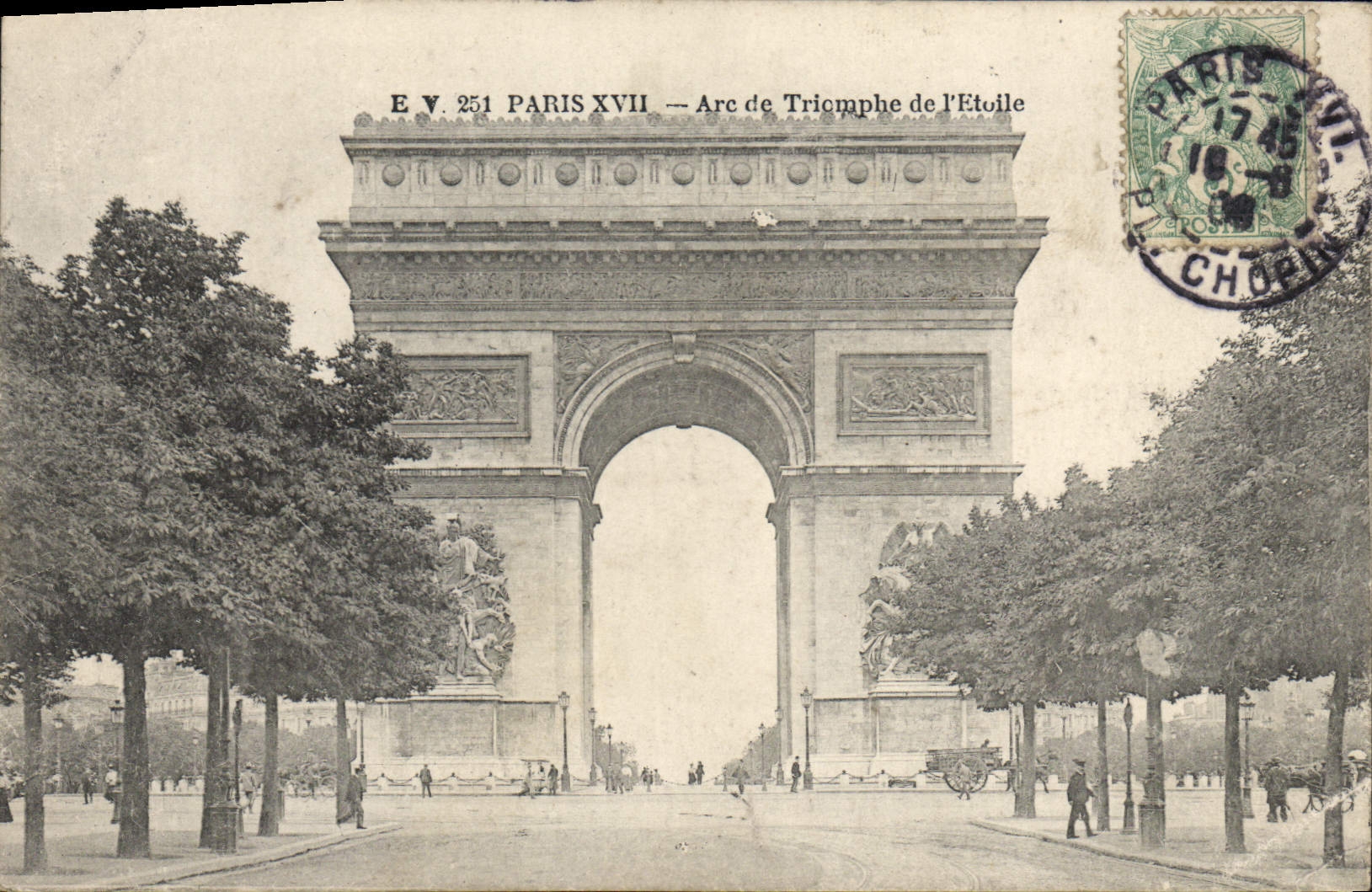 CPA Paris Arc de Triomphe de l'Etoile