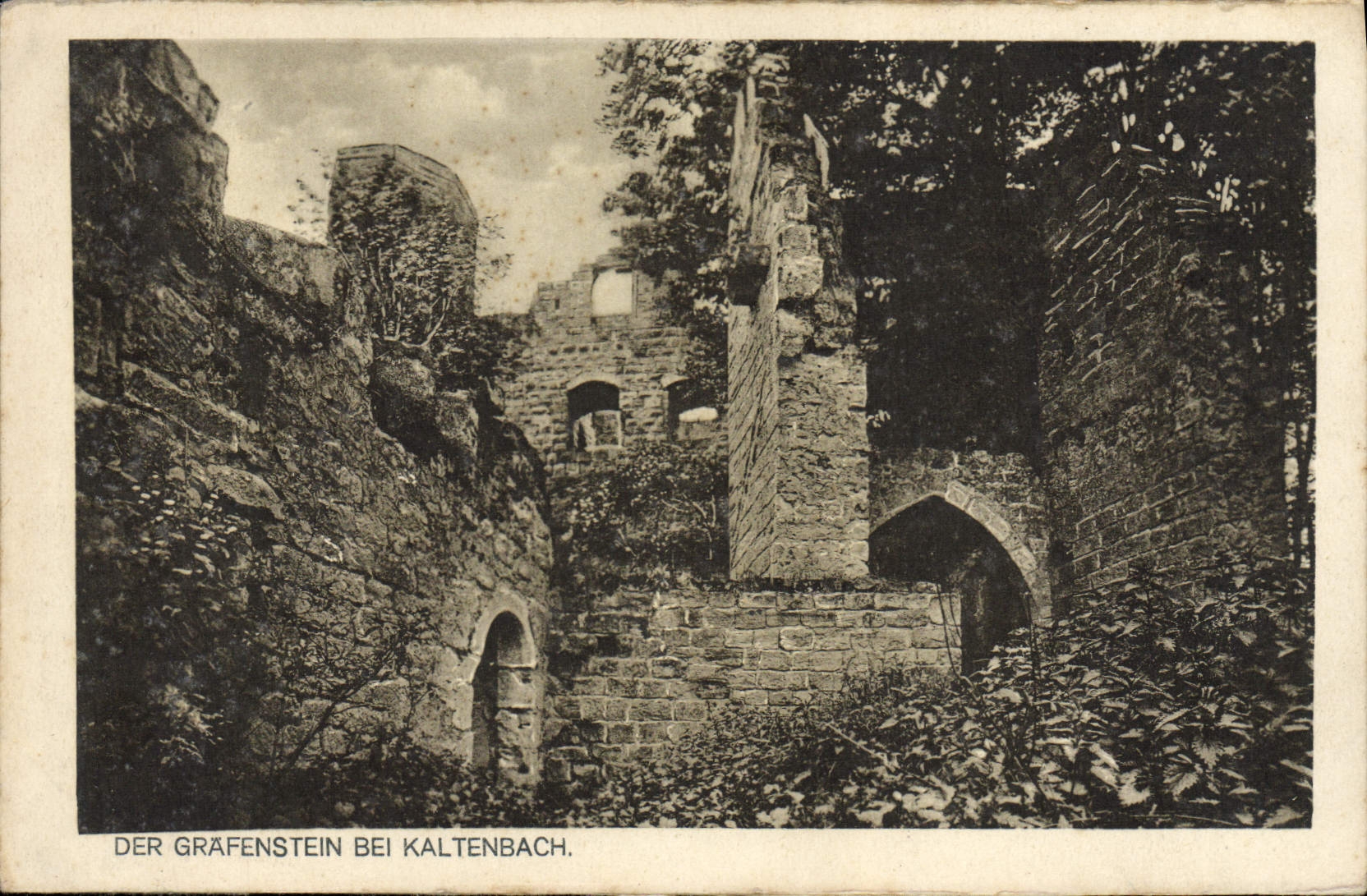 VINTAGE POSTCARD Der Granfenstein EIB Kaltenbach