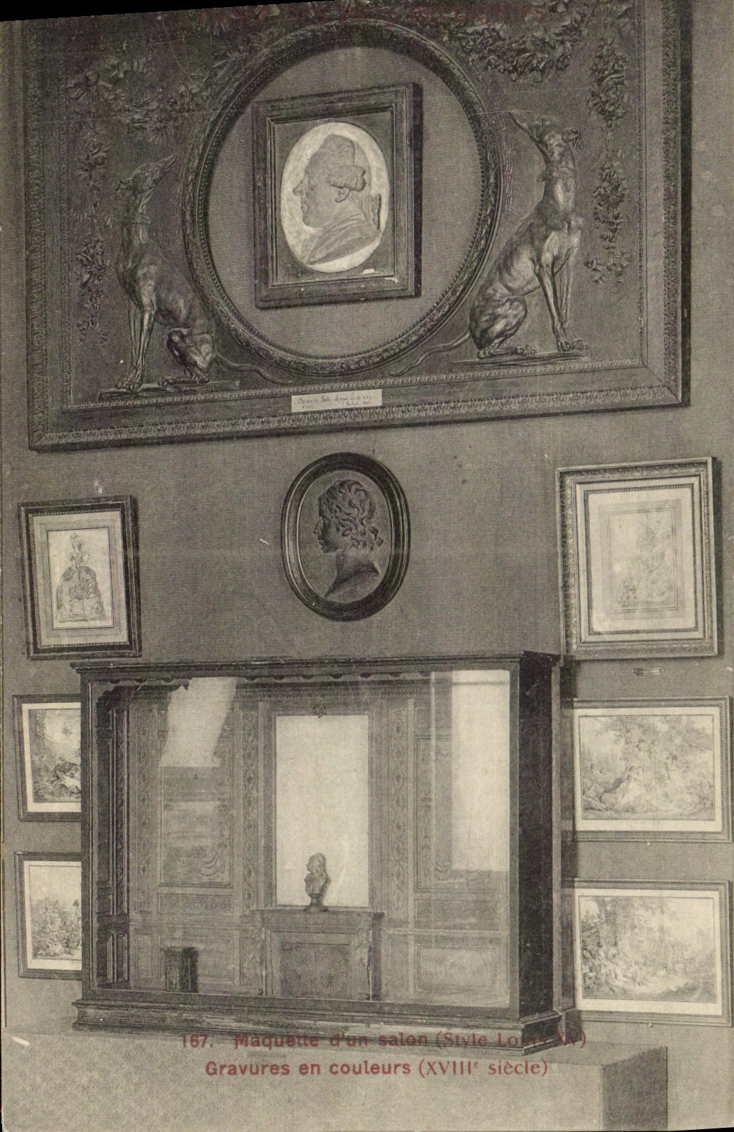 CPA Musee Des Arts Decoratifs Maquette d'un salon Gravures en couleurs