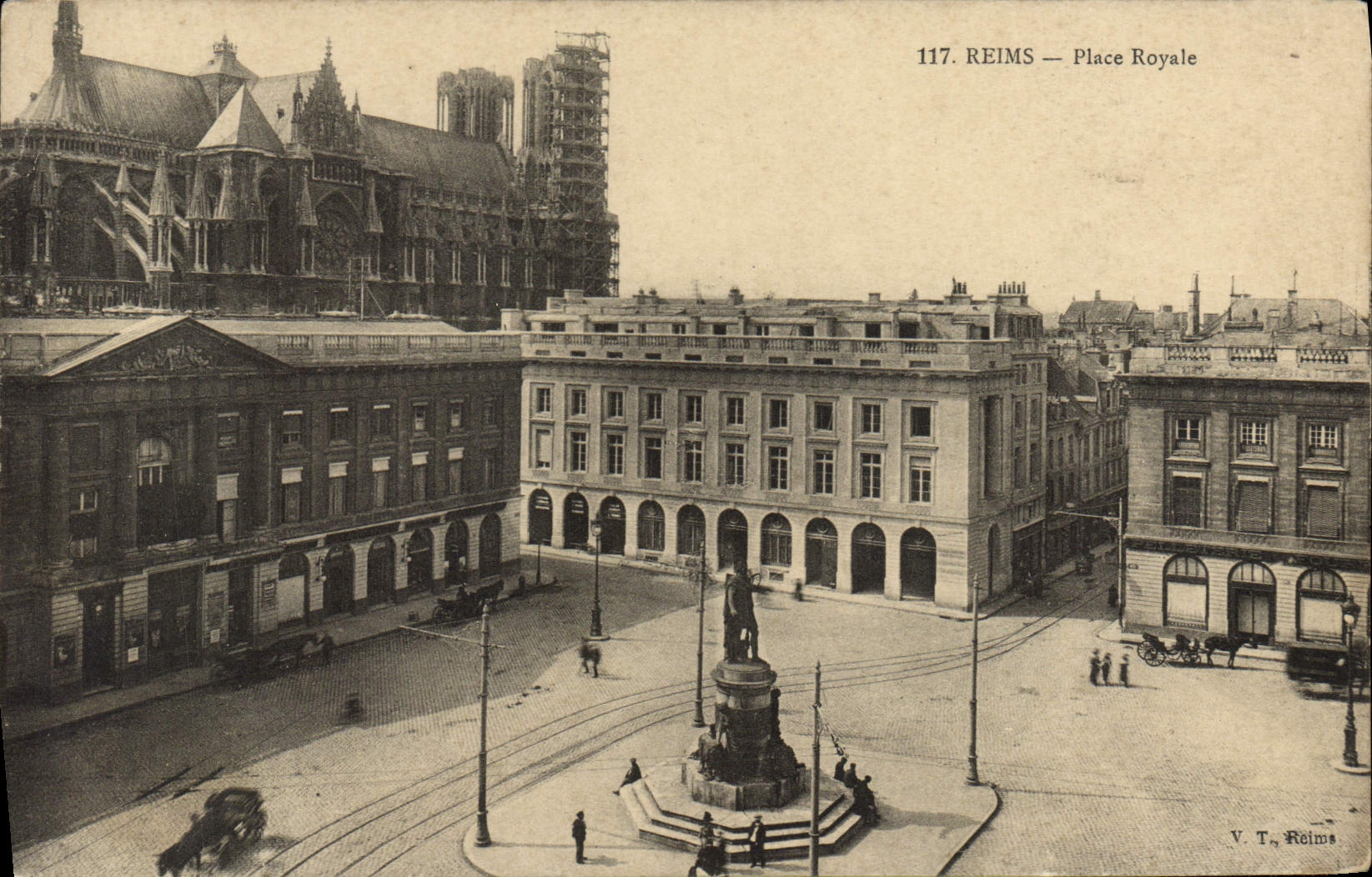 La POSTAL Reims de la VENDIMIA coloca real