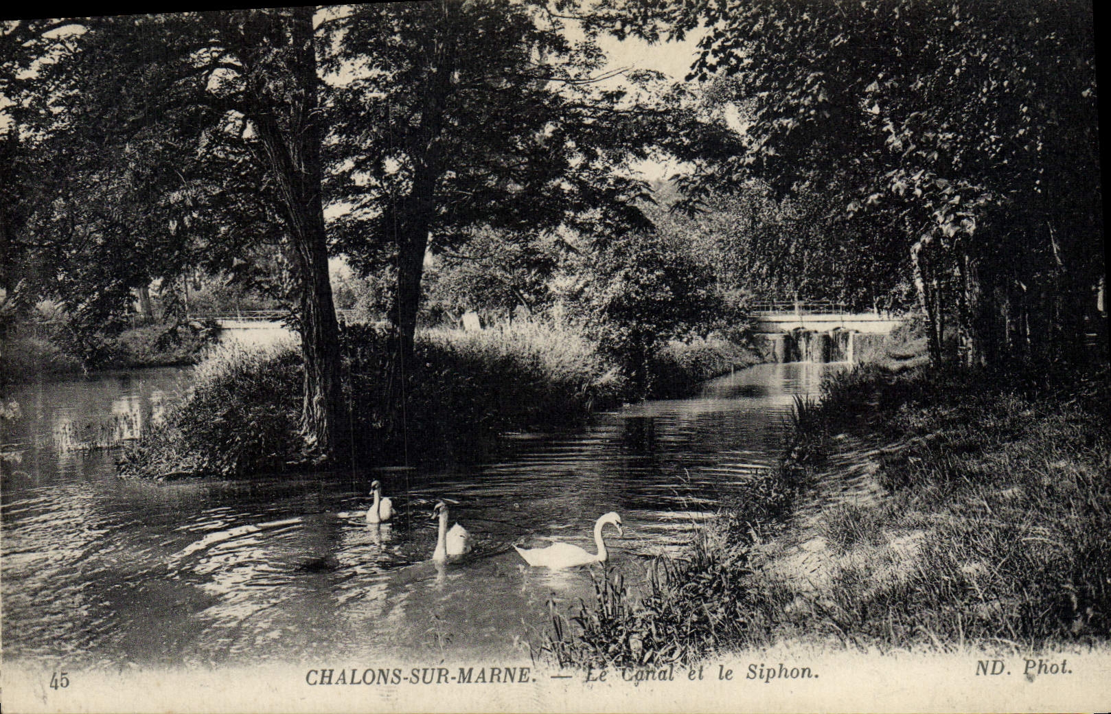 VINTAGE POSTCARD Trawl-nets On the Marne the Canal and the Siphon