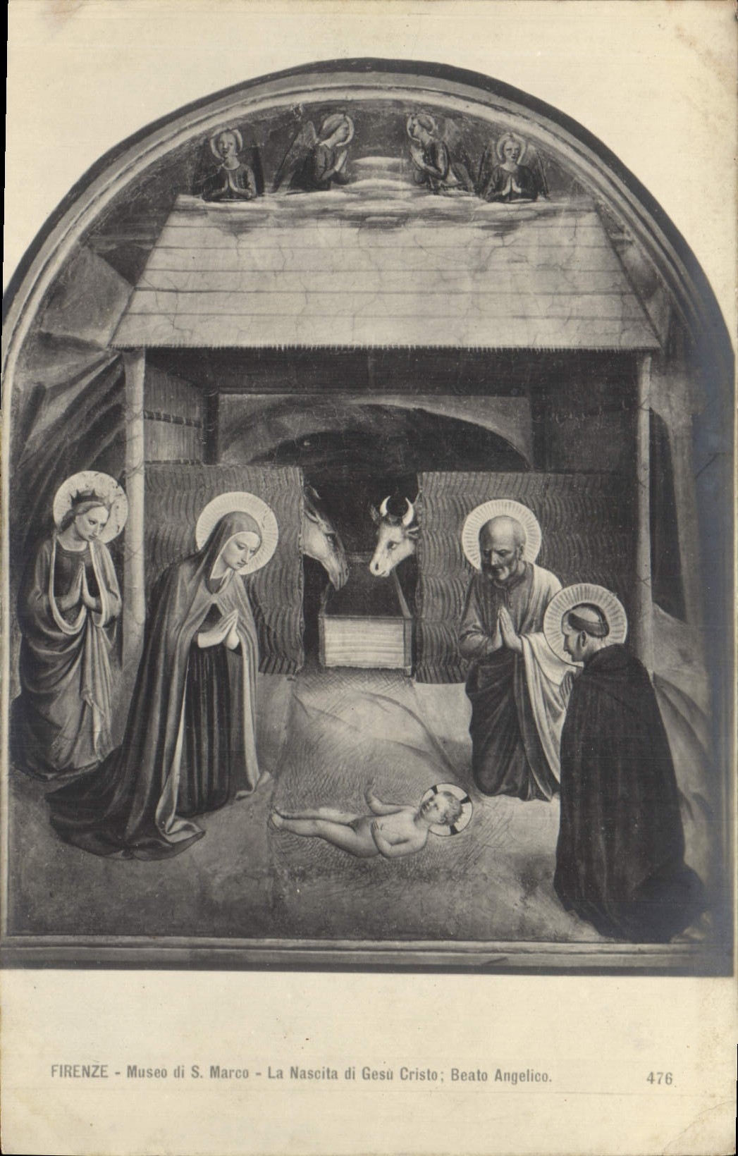 CPA Firenze Museo di s Marco La Nascite di Gesu Cristo Beato Angelico 