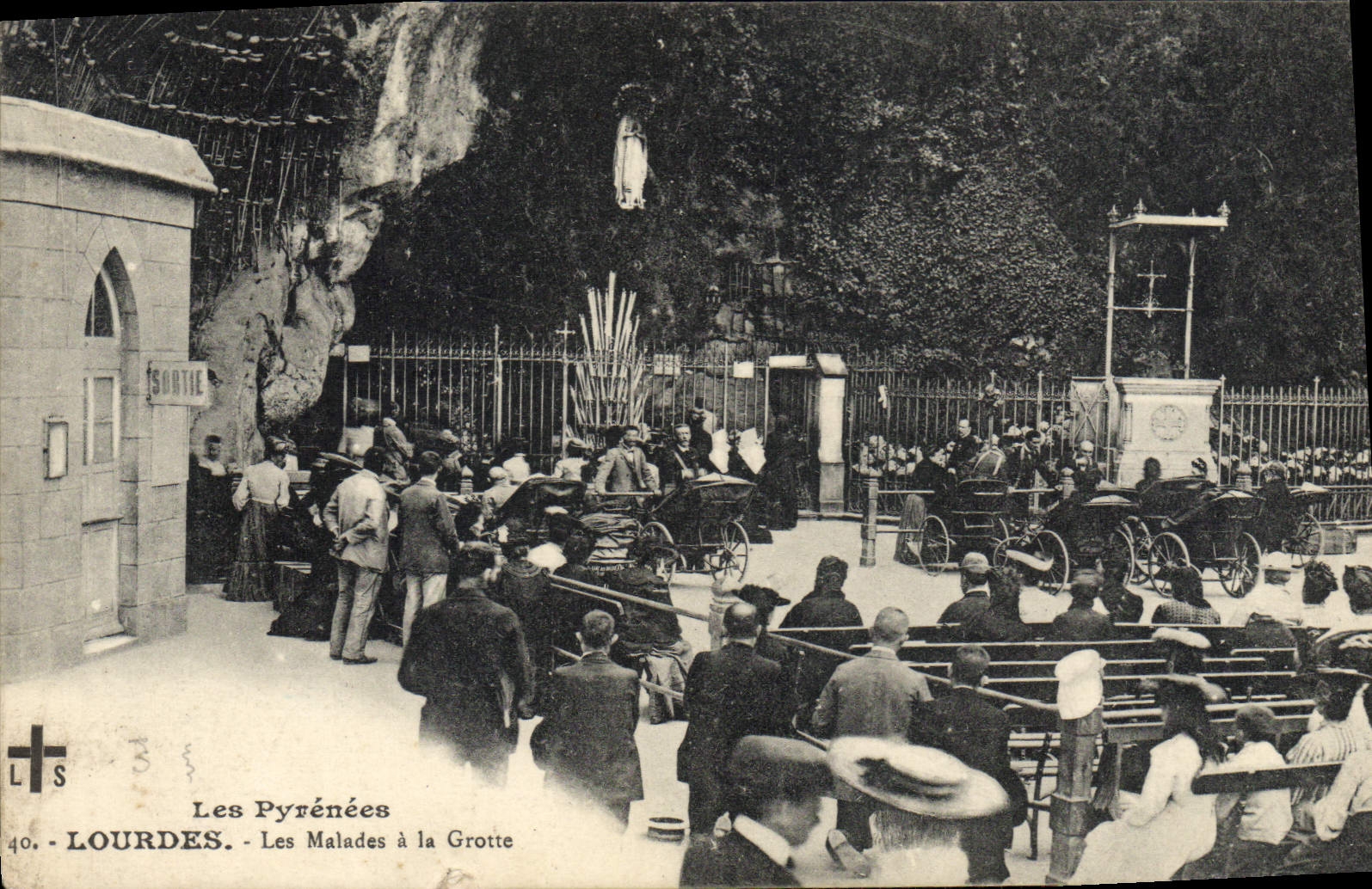 VINTAGE POSTCARD Heavy Patients with the Cave