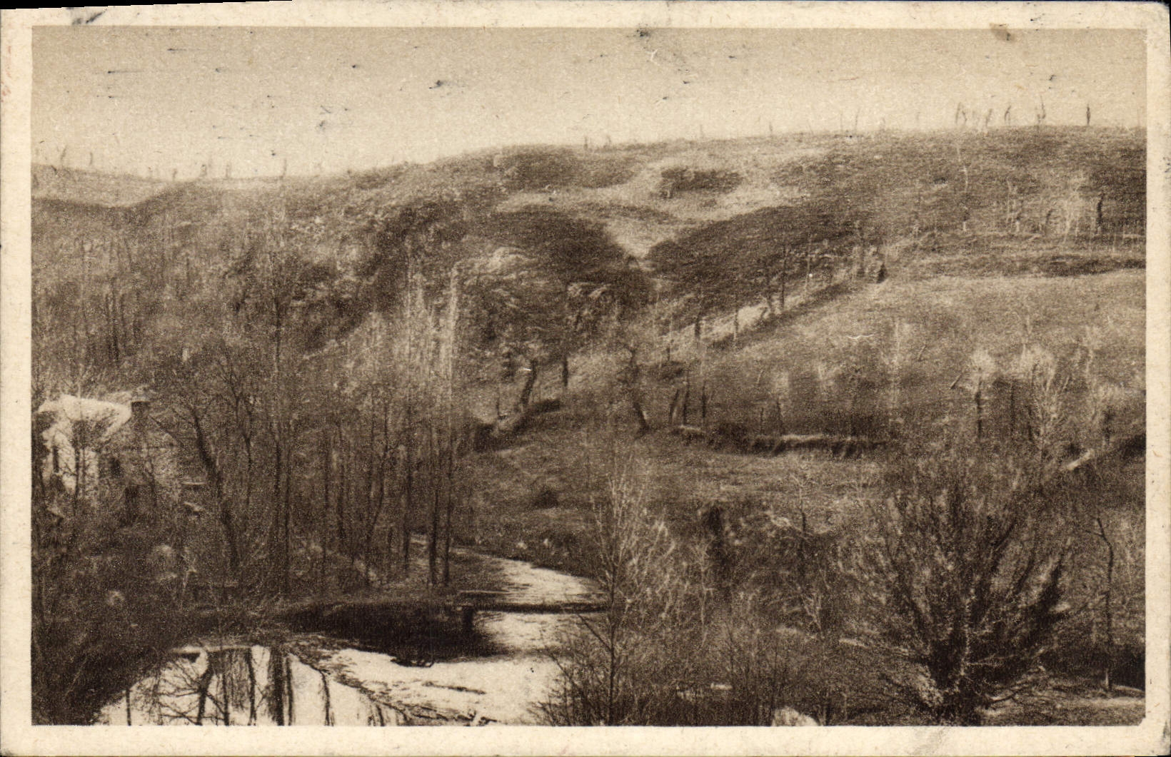 VINTAGE POSTCARD Plemet the valley of Elouvry