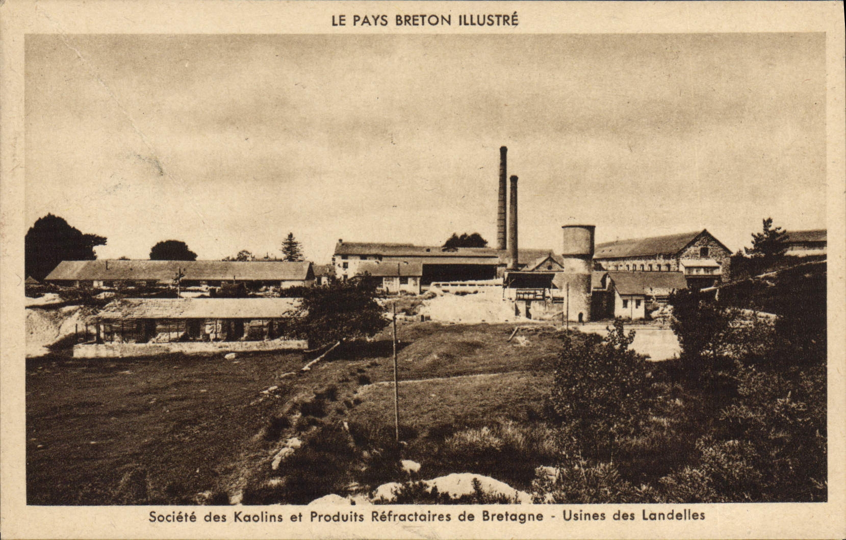 VINTAGE POSTCARD Factories of Landelles